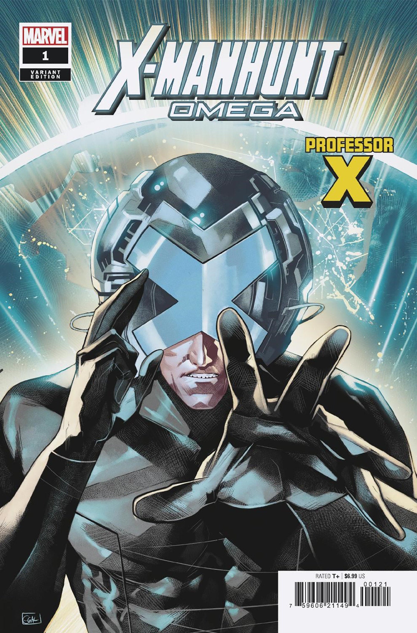 X-Manhunt Omega #1 Edwin Galmon Professor X Variant [Xmh] | Odin's Place