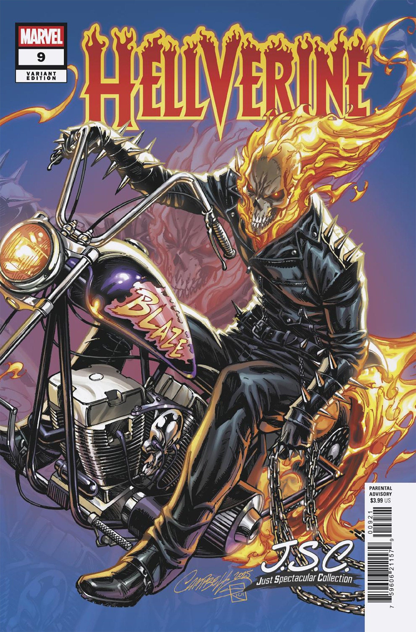 Hellverine #9 J. Scott Campbell Just Spectacular Collection Variant | Odin's Place