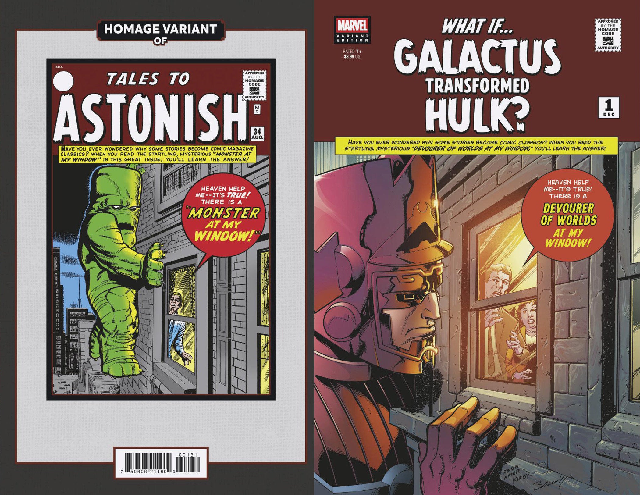 What If...? Galactus: Galactus Transformed Hulk? #1 Mark Bagley Sci-Fi Homage Variant | Odin's Place