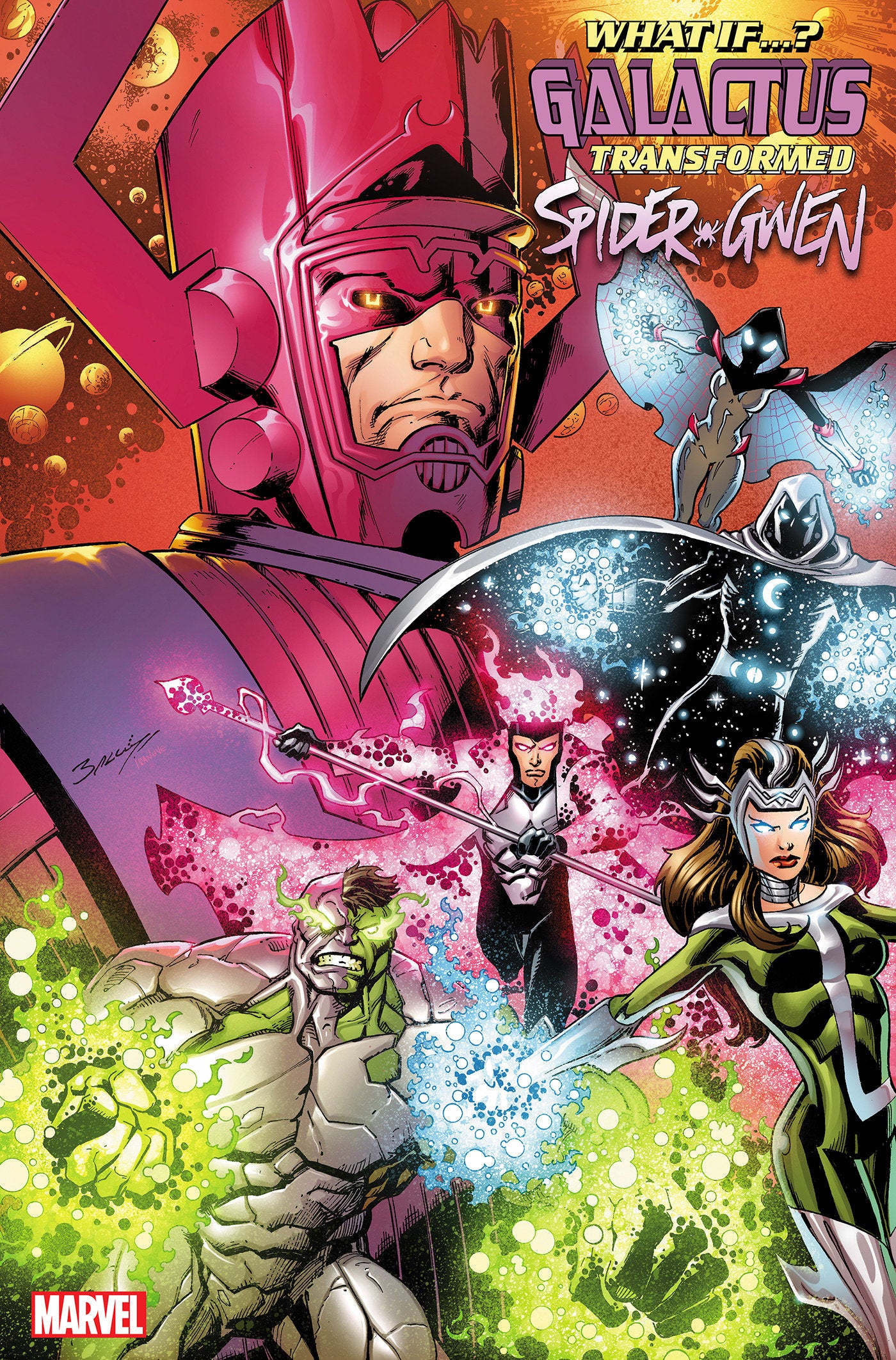 What If...? Galactus: Galactus Transformed Spider-Gwen? #1 Mark Bagley Variant | Odin's Place