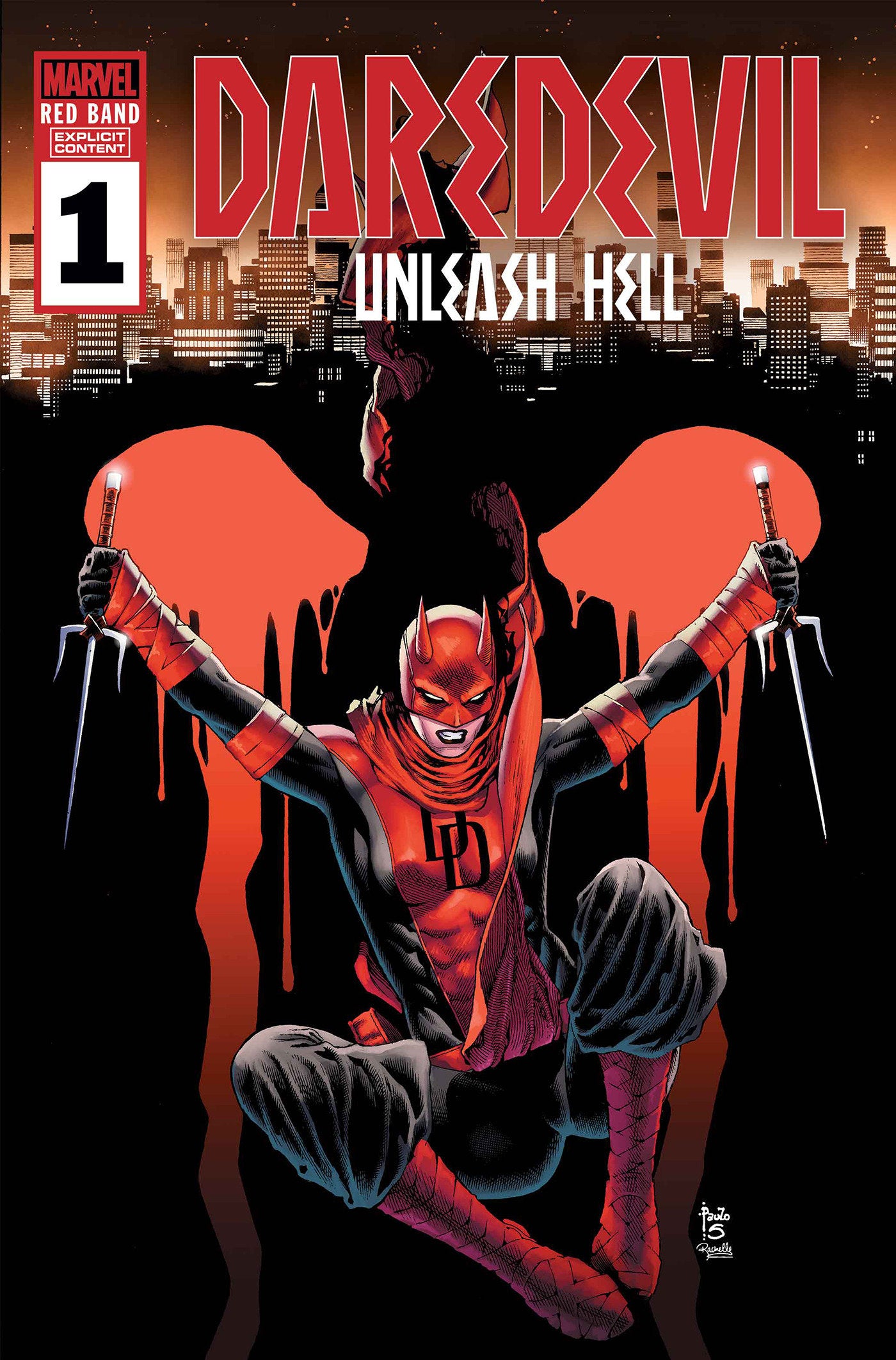Daredevil Unleash Hell Red Band #1 (Of 5) (Polybag) | Odin's Place