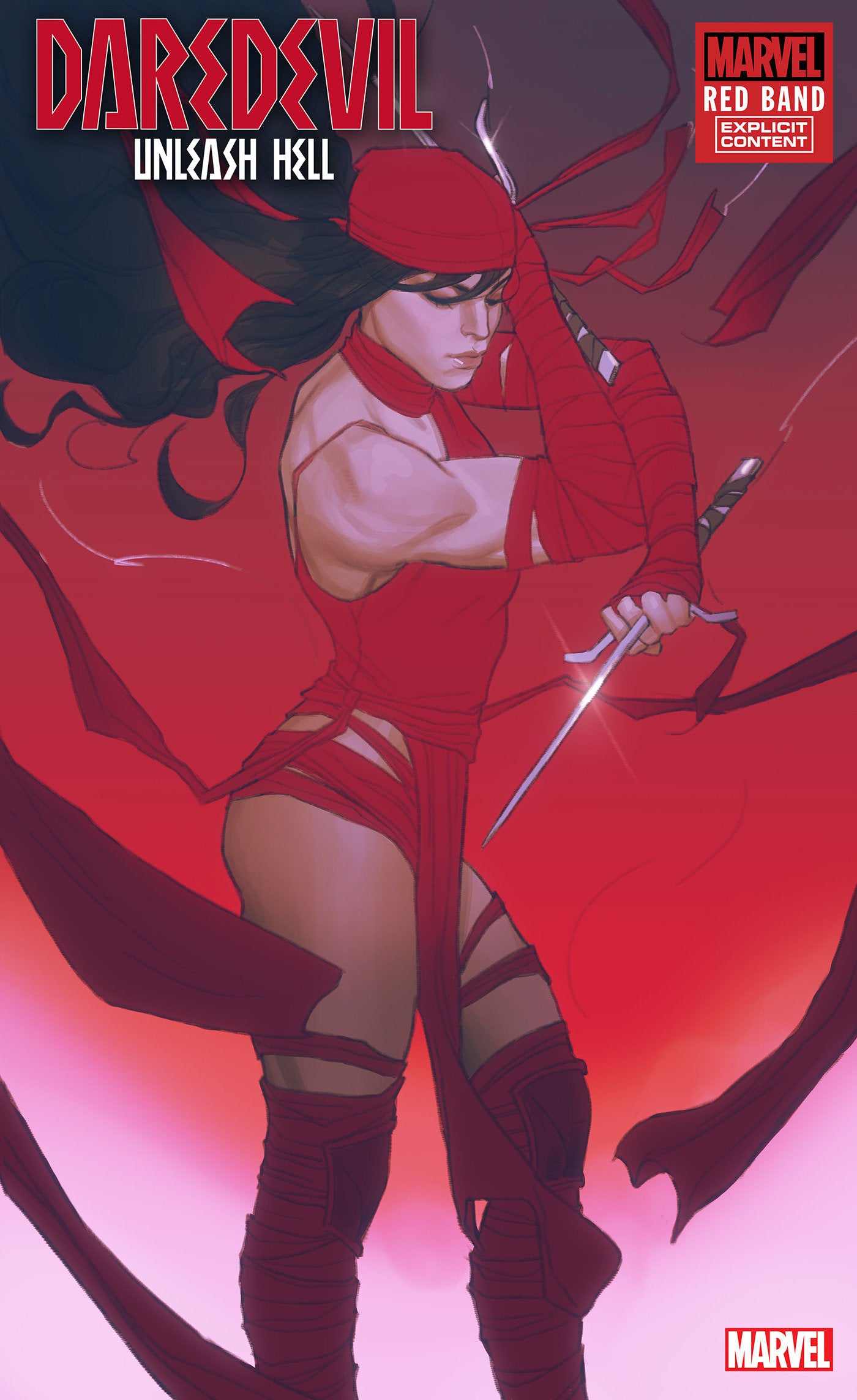 Daredevil Unleash Hell Red Band #1 (Of 5) Swaby Elektra Variant | Odin's Place