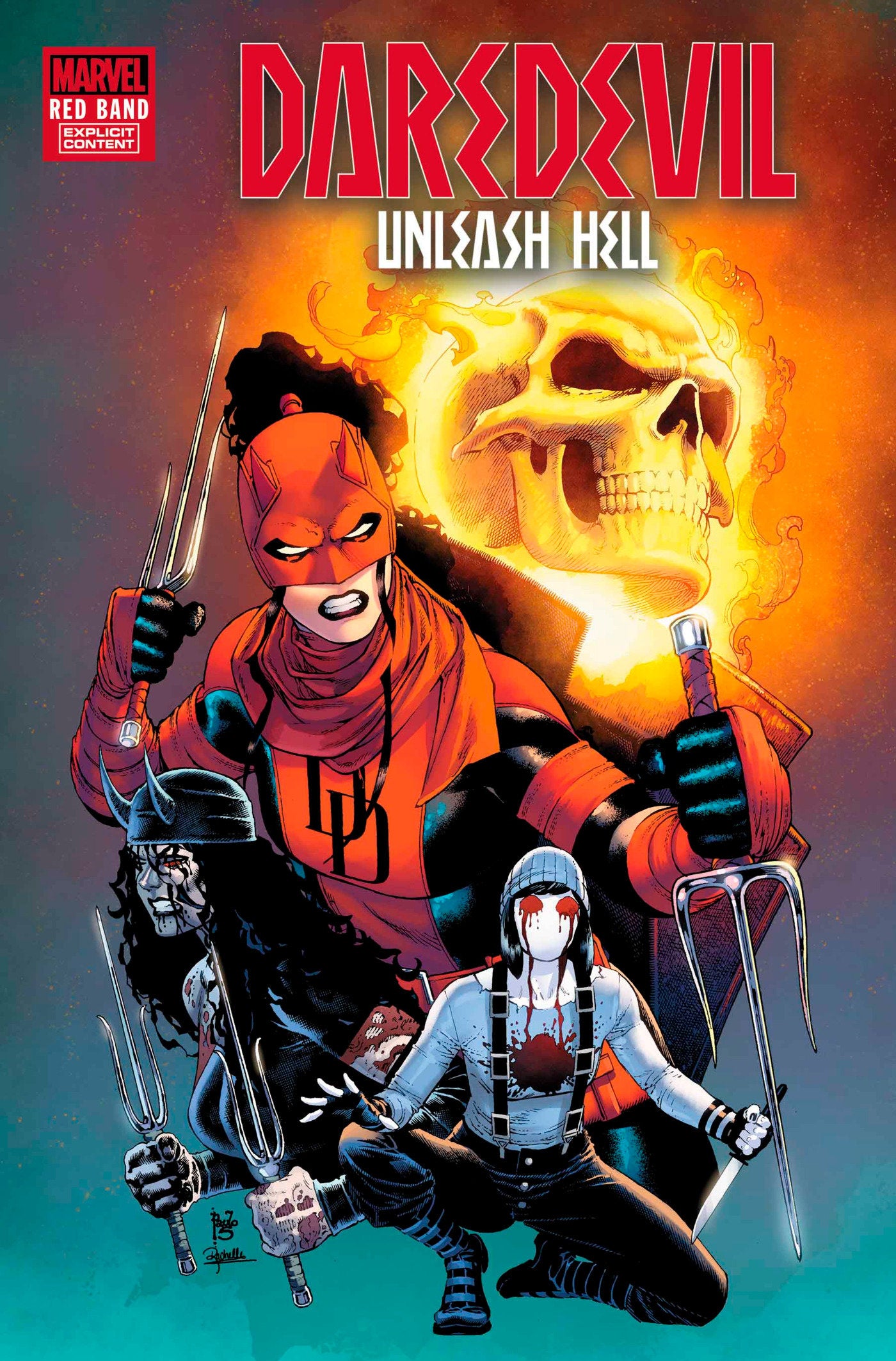 Daredevil Unleash Hell Red Band #5 (Of 5) (Polybag) | Odin's Place