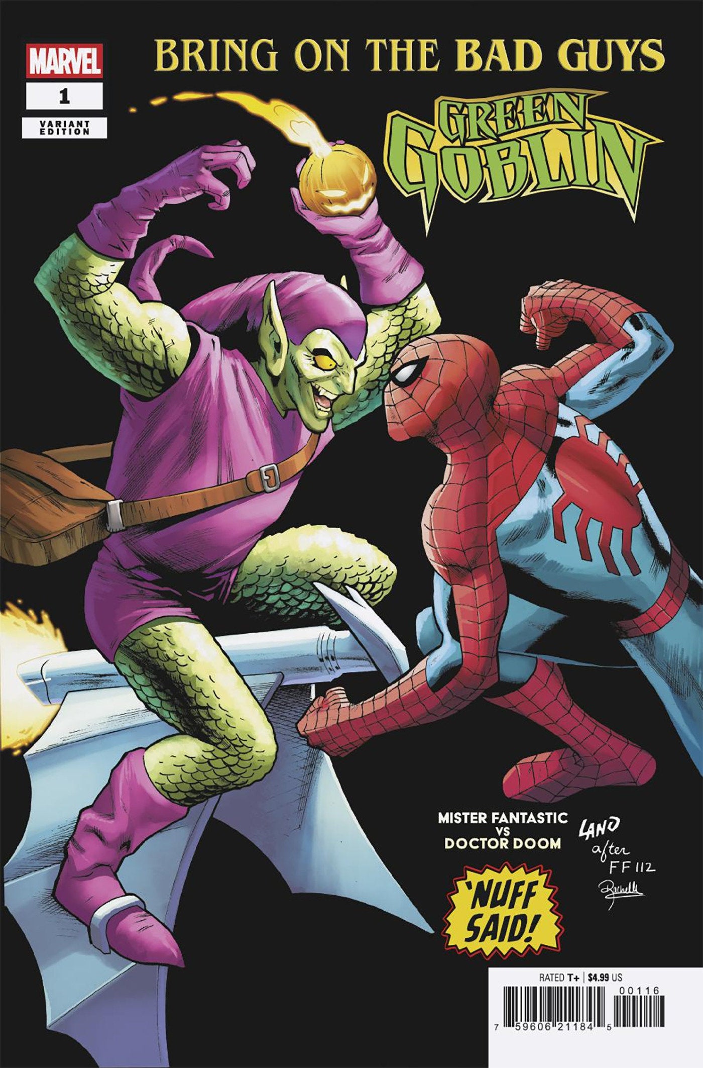 Bring On The Bad Guys: Green Goblin #1 Greg Land Nuff Said Variant | Odin's Place
