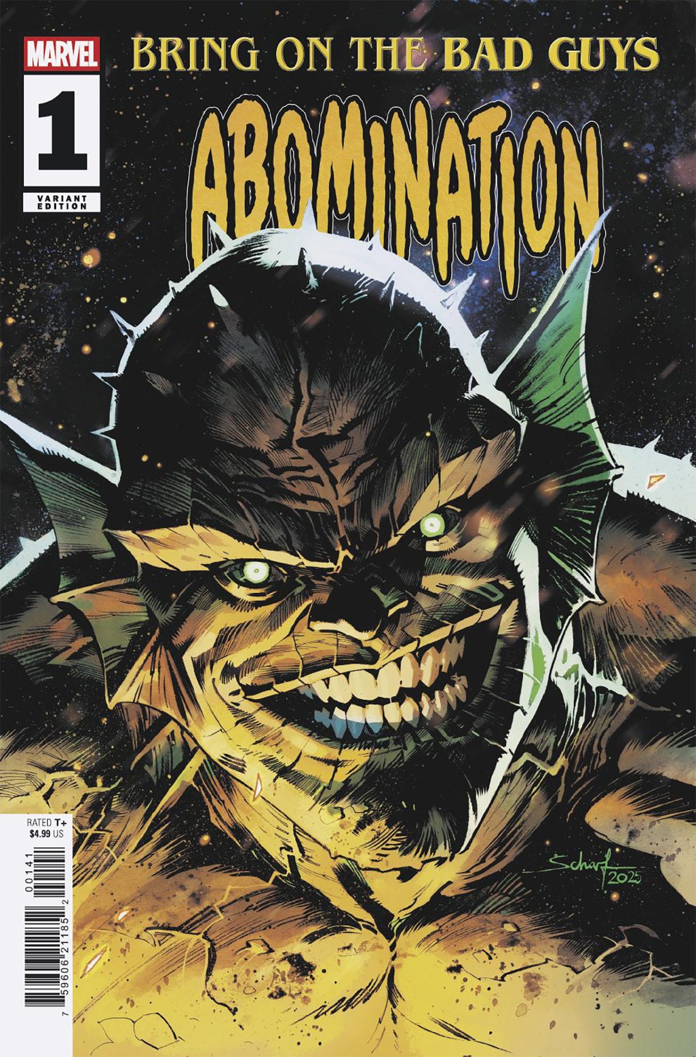 Bring On The Bad Guys: Abomination #1 Jonas Scharf Variant | Odin's Place