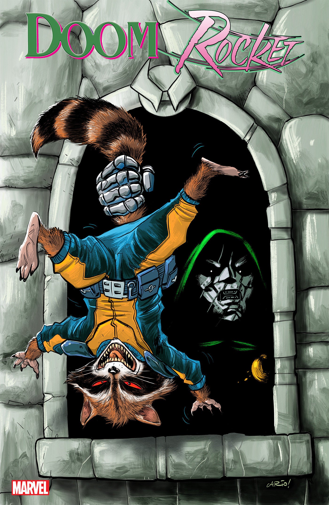 Doctor Doom & Rocket Raccoon #1 Anindito Windowshades Variant | Odin's Place