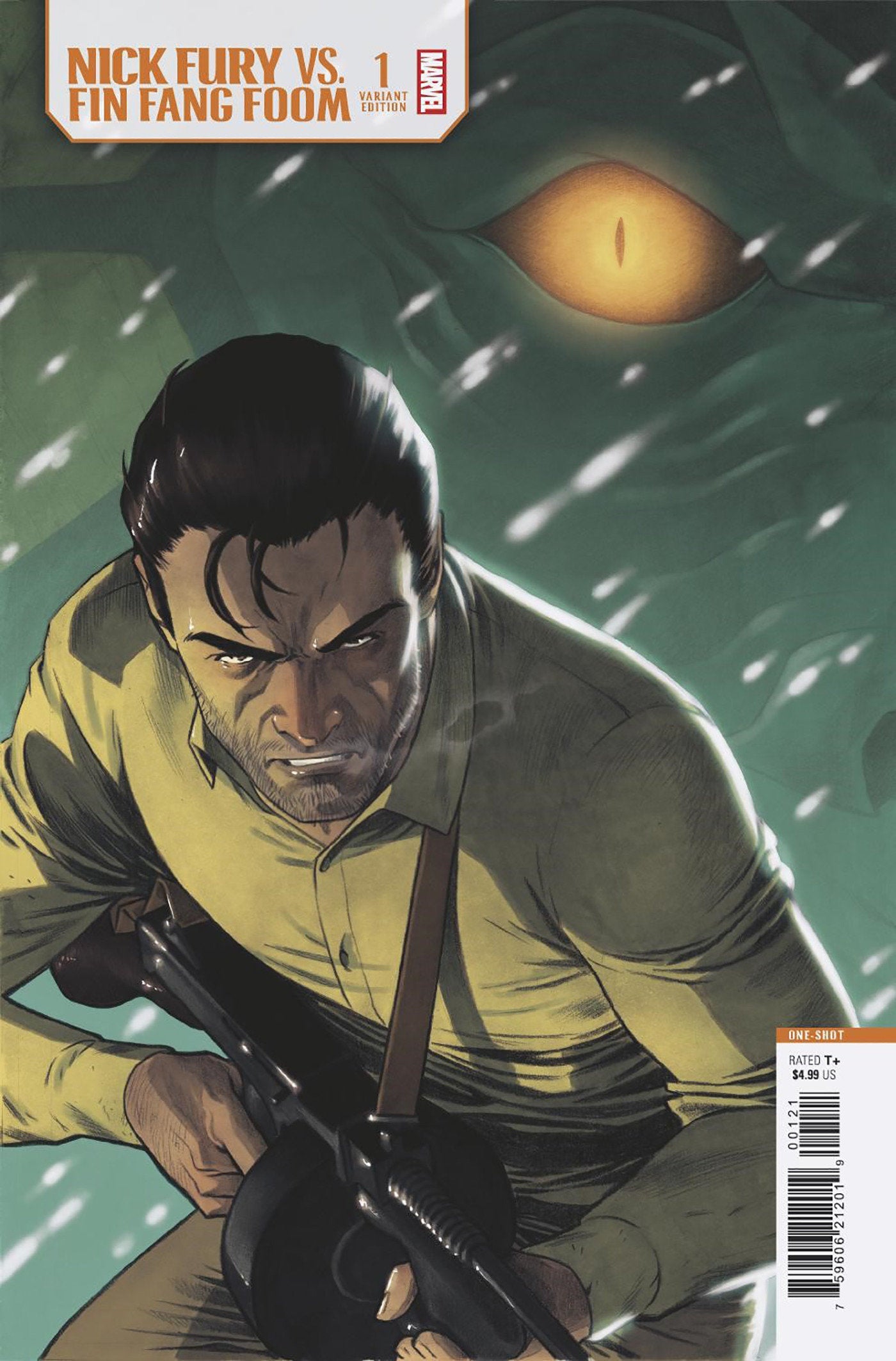 Nick Fury vs. Fin Fang Foom #1 Elena Casagrande Variant | Odin's Place