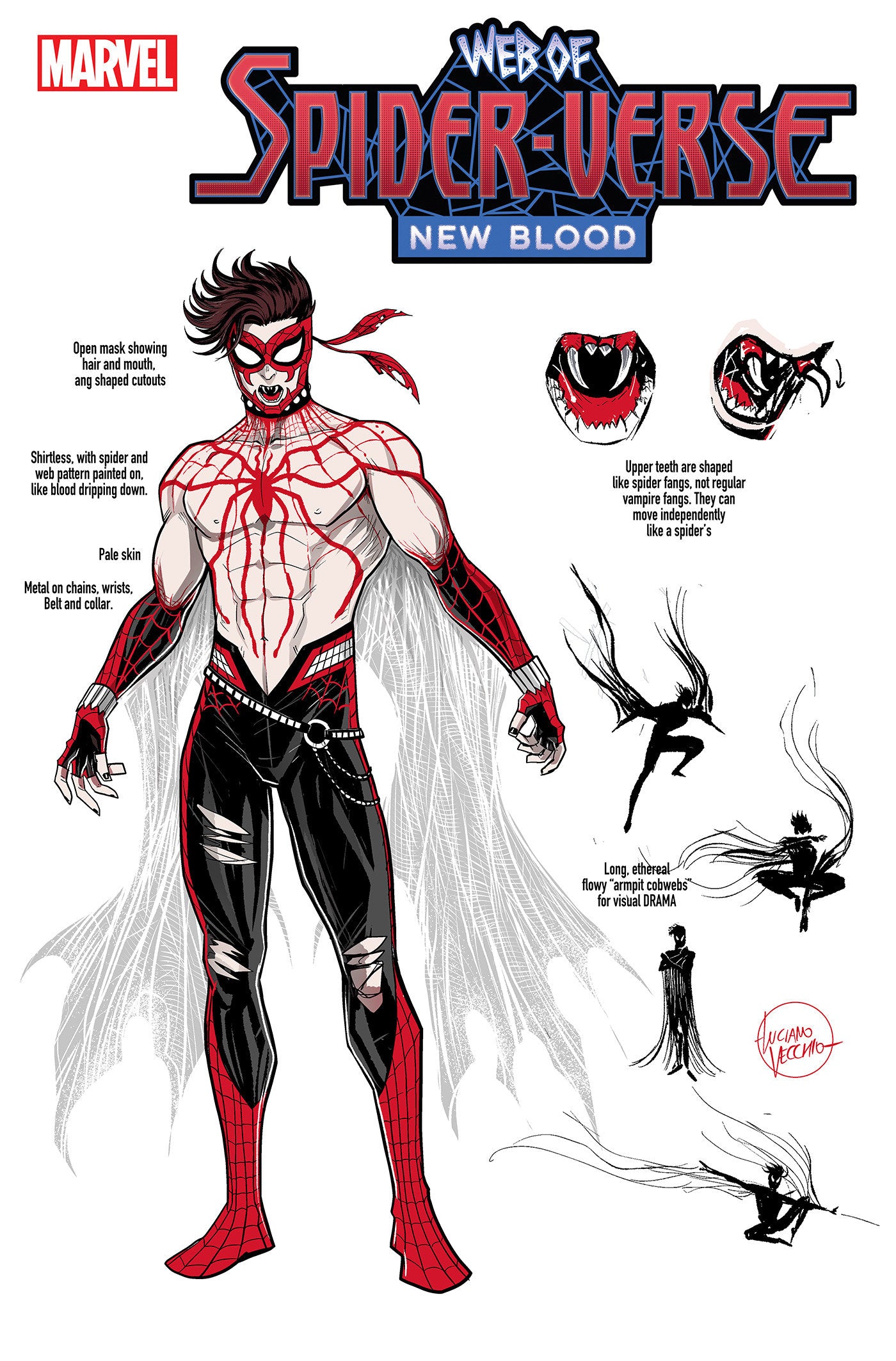 Web Of Spider-Verse: New Blood #1 Luciano Vecchio Design Variant | Odin's Place