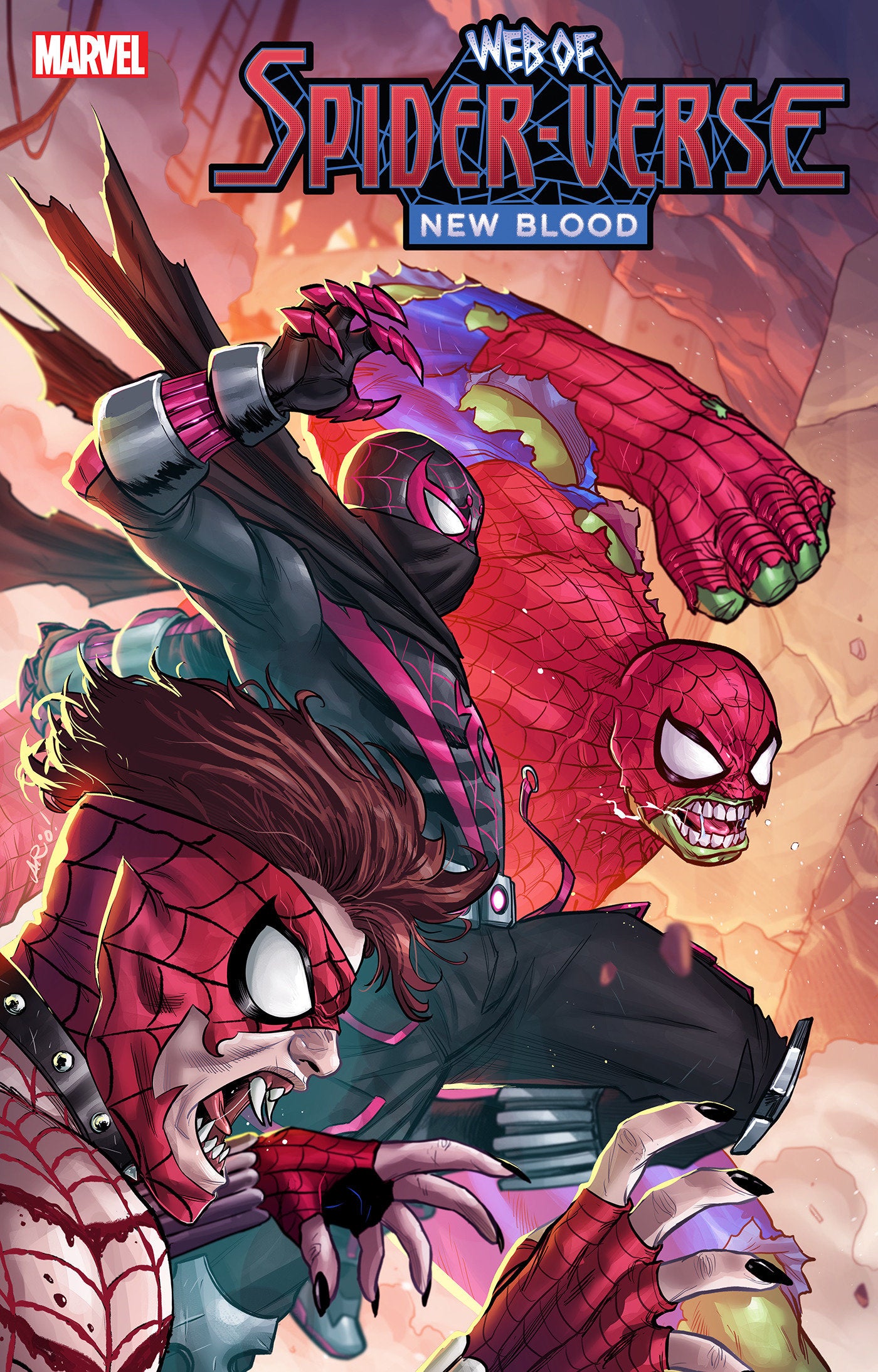 Web Of Spider-Verse: New Blood #1 Ario Anindito Connecting Variant | Odin's Place