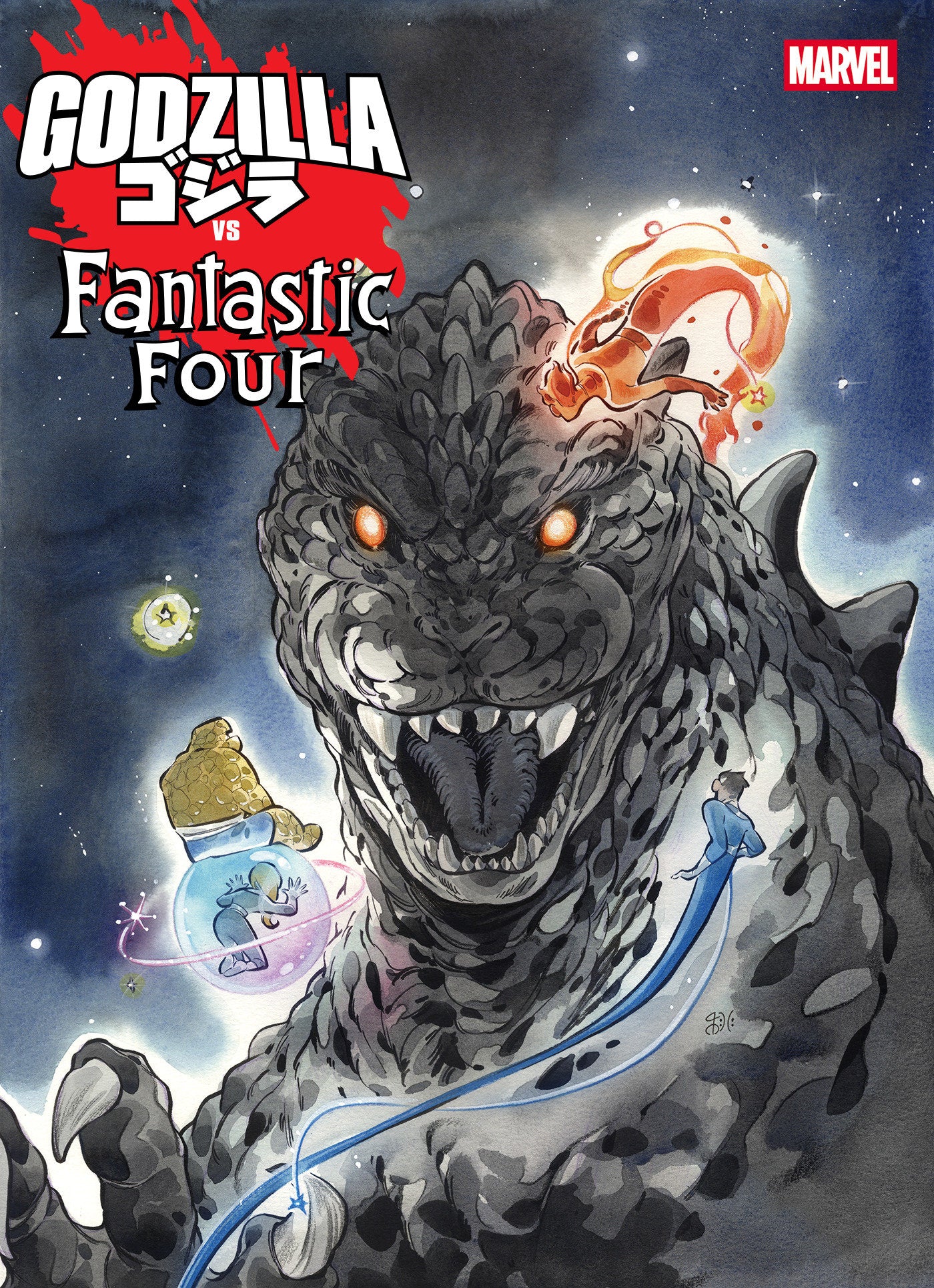 Godzilla vs. Fantastic Four #1 Peach Momoko Variant | Odin's Place