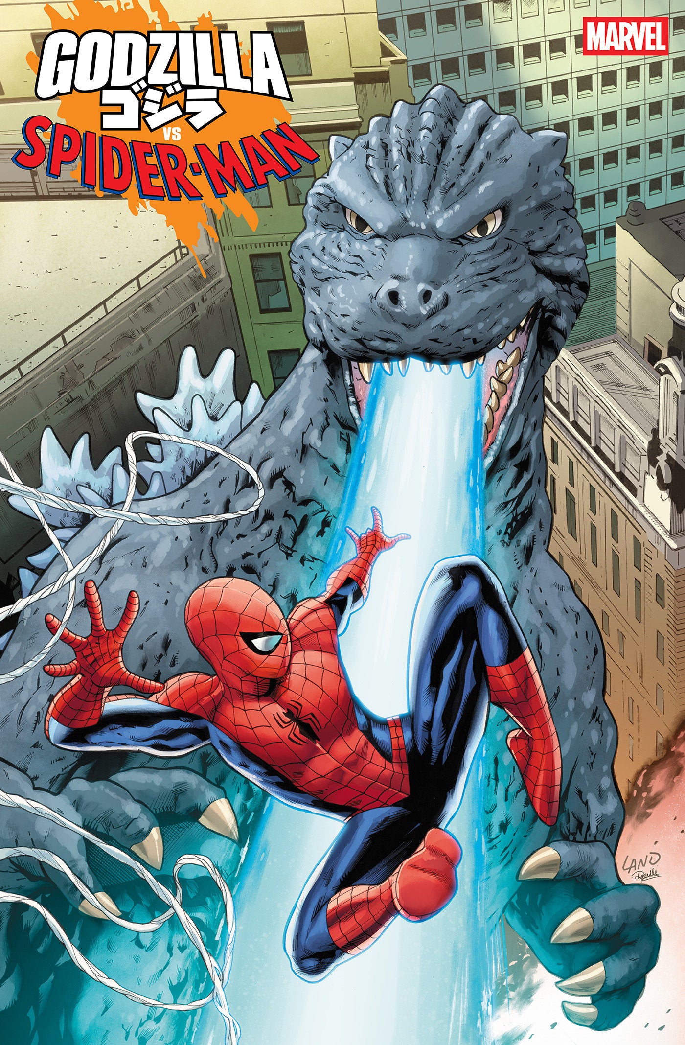 Godzilla vs. Spider-Man #1 Greg Land Variant | Odin's Place