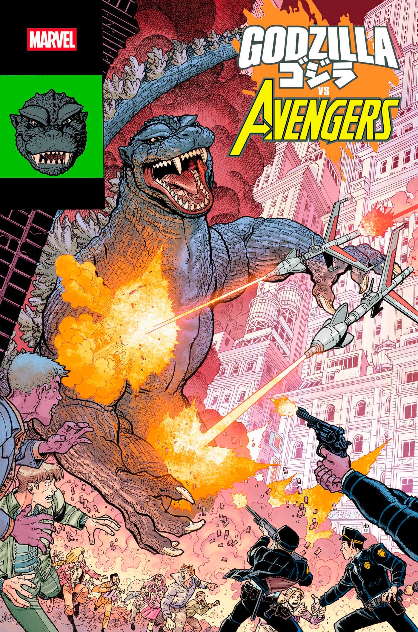 Godzilla vs. Avengers #1 Nick Bradshaw Monster Homage Variant | Odin's Place