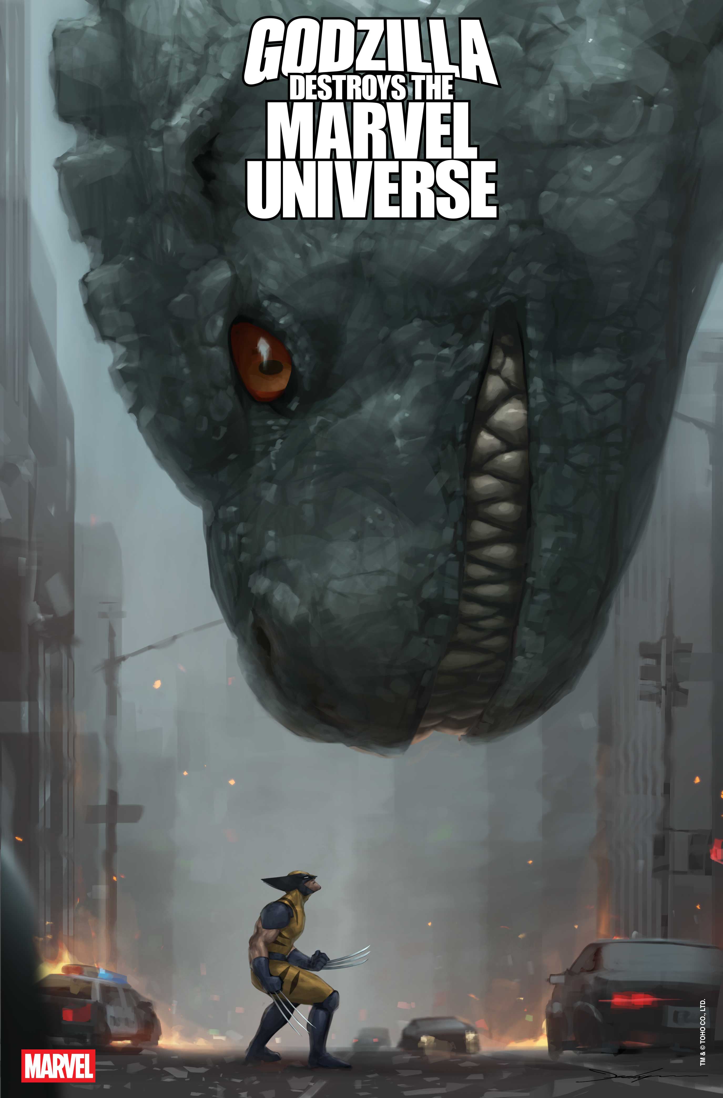 Godzilla Destroys The Marvel Universe #3 Jeehyung Lee Variant | Odin's Place
