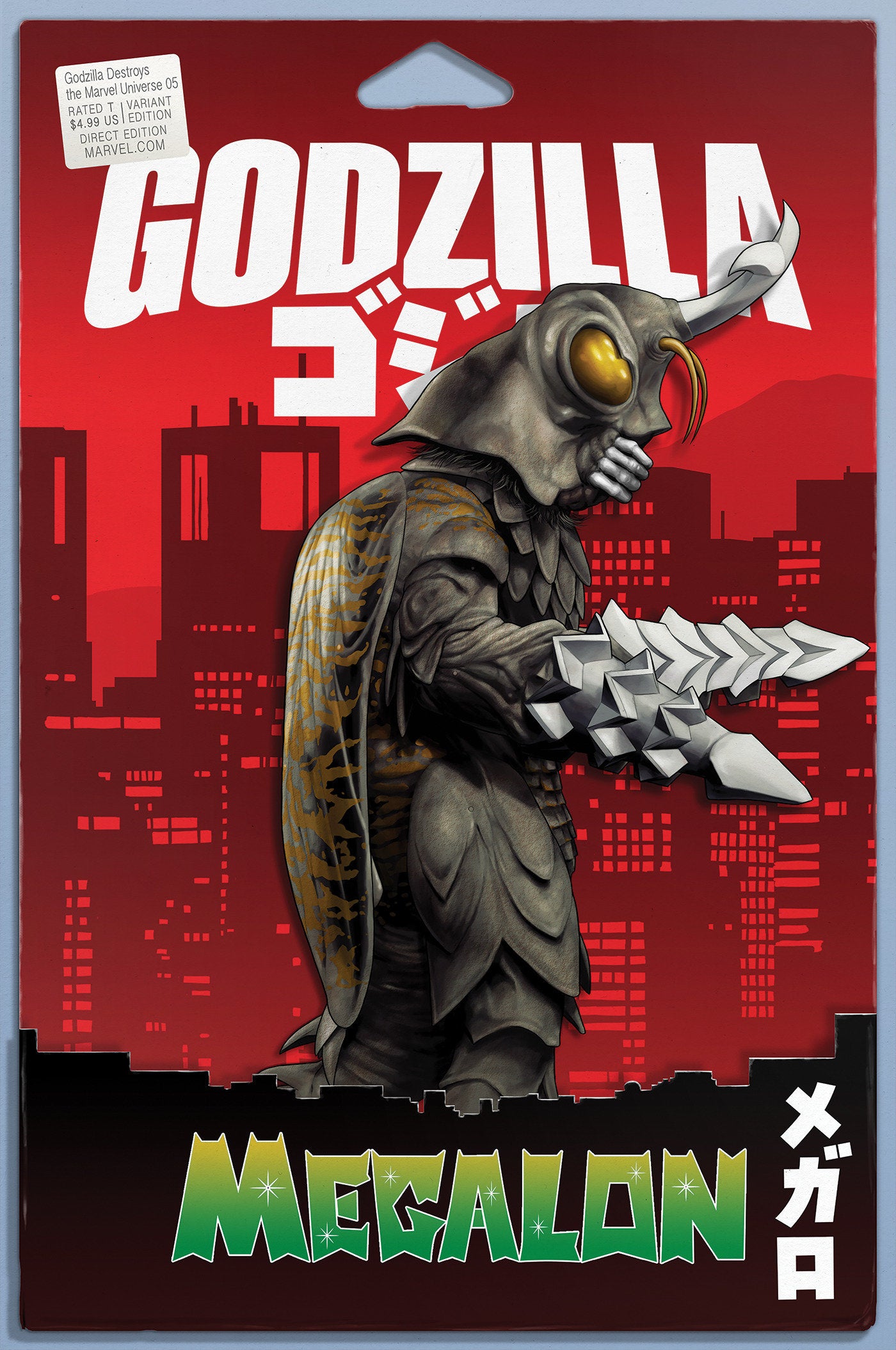 Godzilla Destroys The Marvel Universe #5 John Tyler Christopher Action Figure Variant | Odin's Place