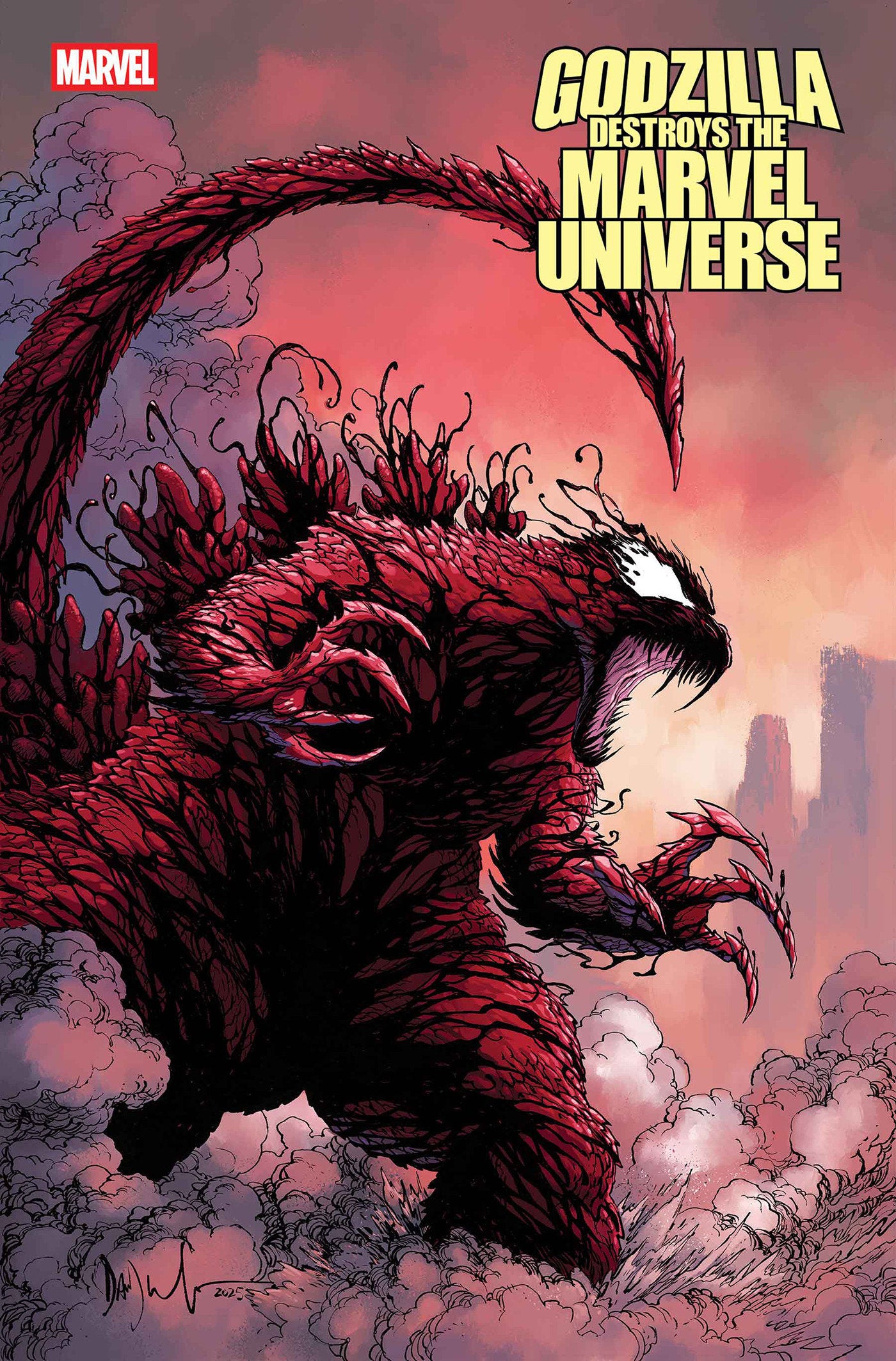 Godzilla Destroys The Marvel Universe #5 Dave Wachter Marvelized Carnage Zilla Variant | Odin's Place