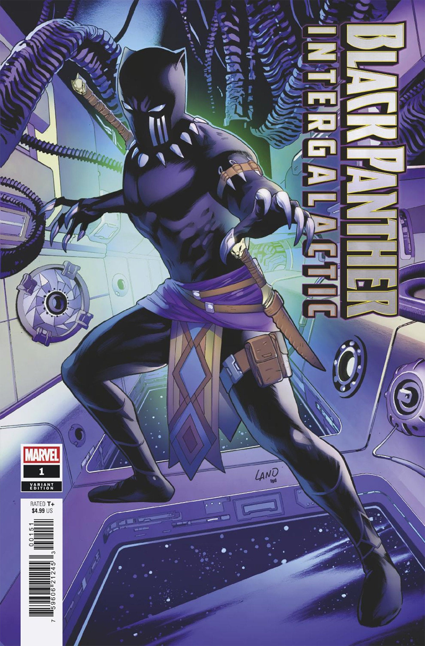 Black Panther: Intergalactic #1 Greg Land Black Panther Variant | Odin's Place