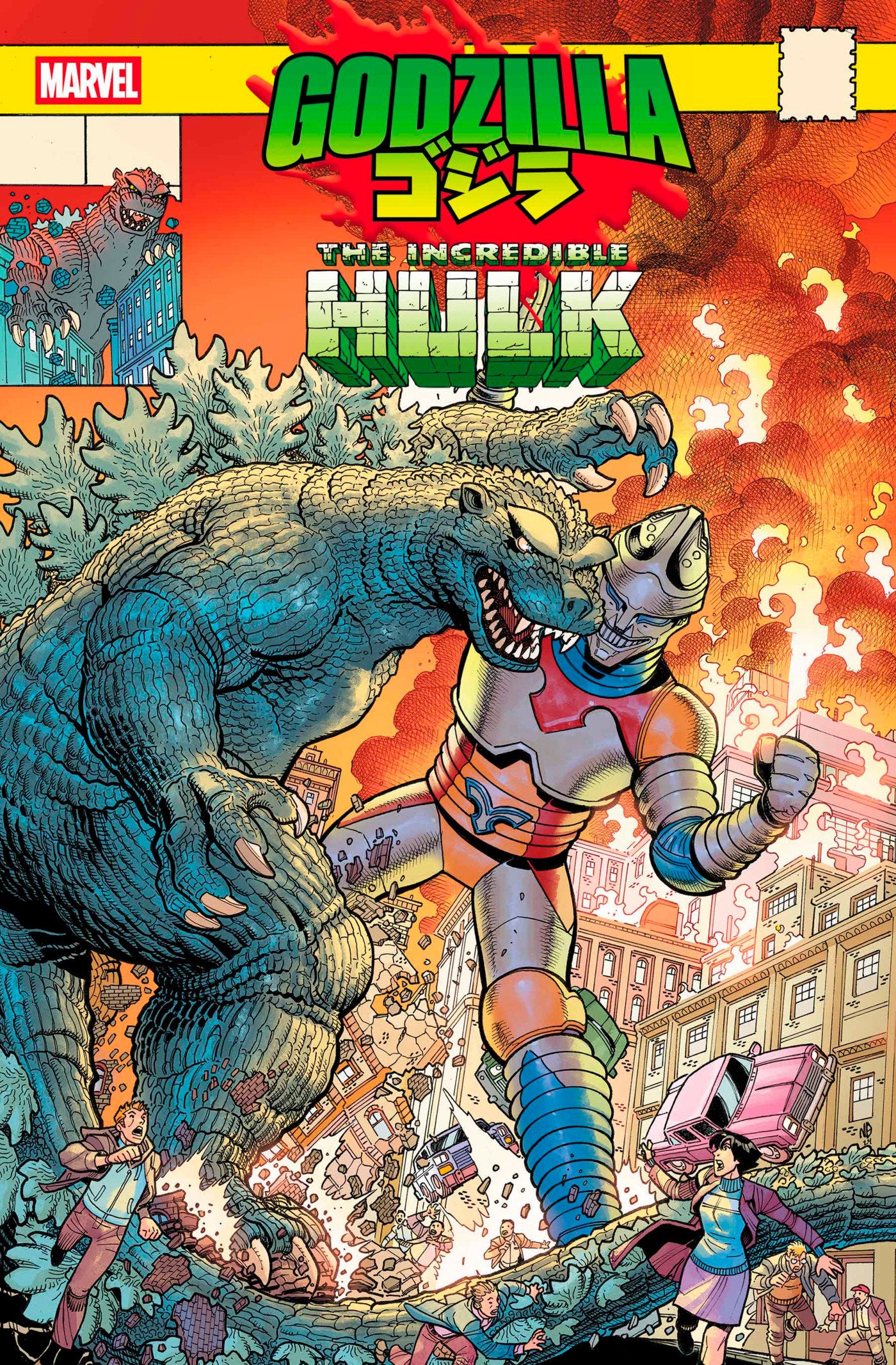 Godzilla vs. Hulk #1 Nick Bradshaw Monster Homage Variant | Odin's Place