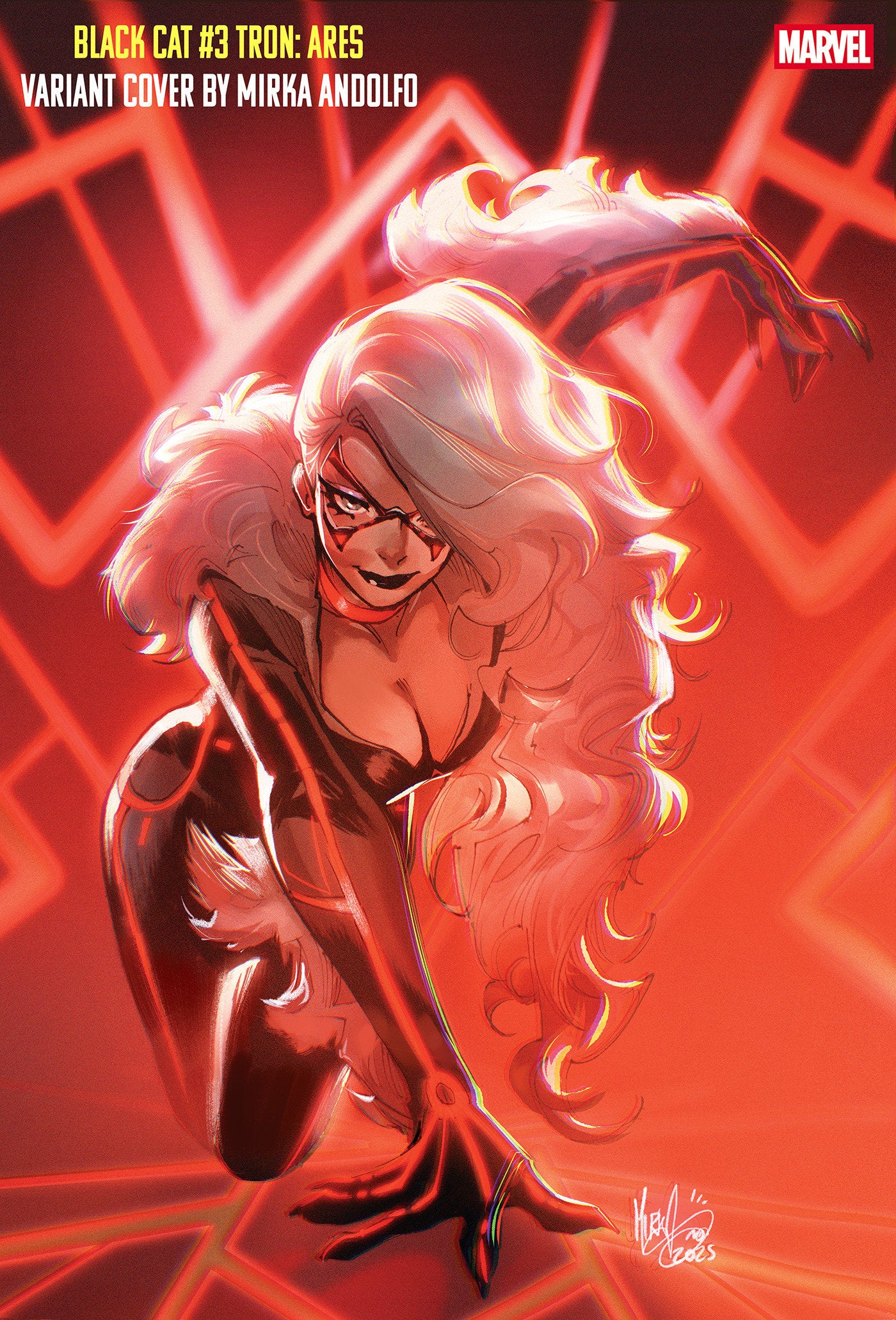 Black Cat #3 Mirka Andolfo Tron: Ares Variant | Odin's Place