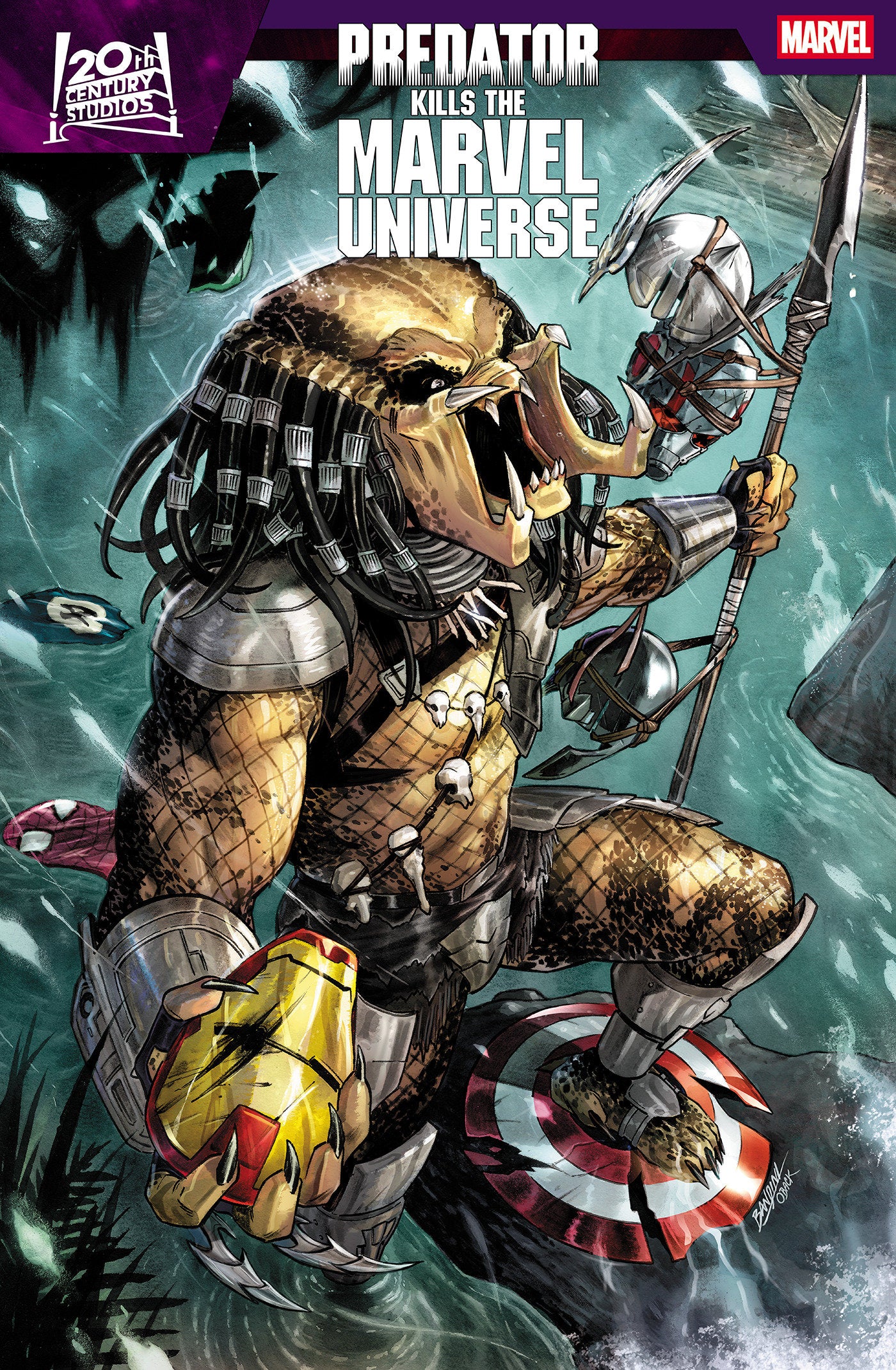 Predator Kills The Marvel Universe #1 Michele Bandini Foil Variant | Odin's Place