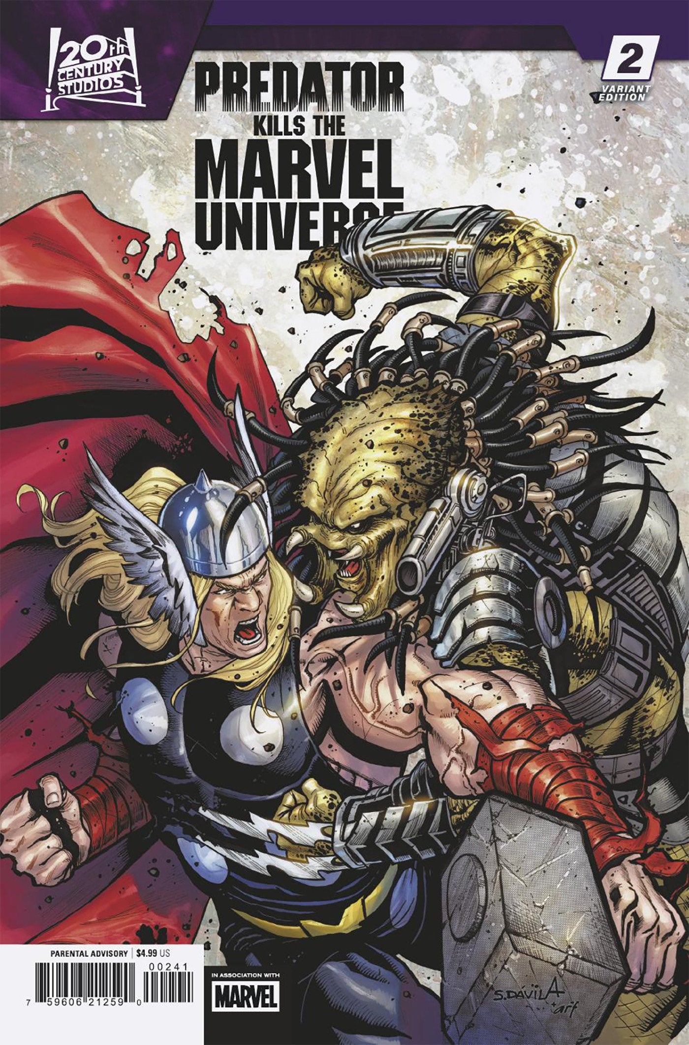 Predator Kills The Marvel Universe #2 Sergio Davila Variant | Odin's Place