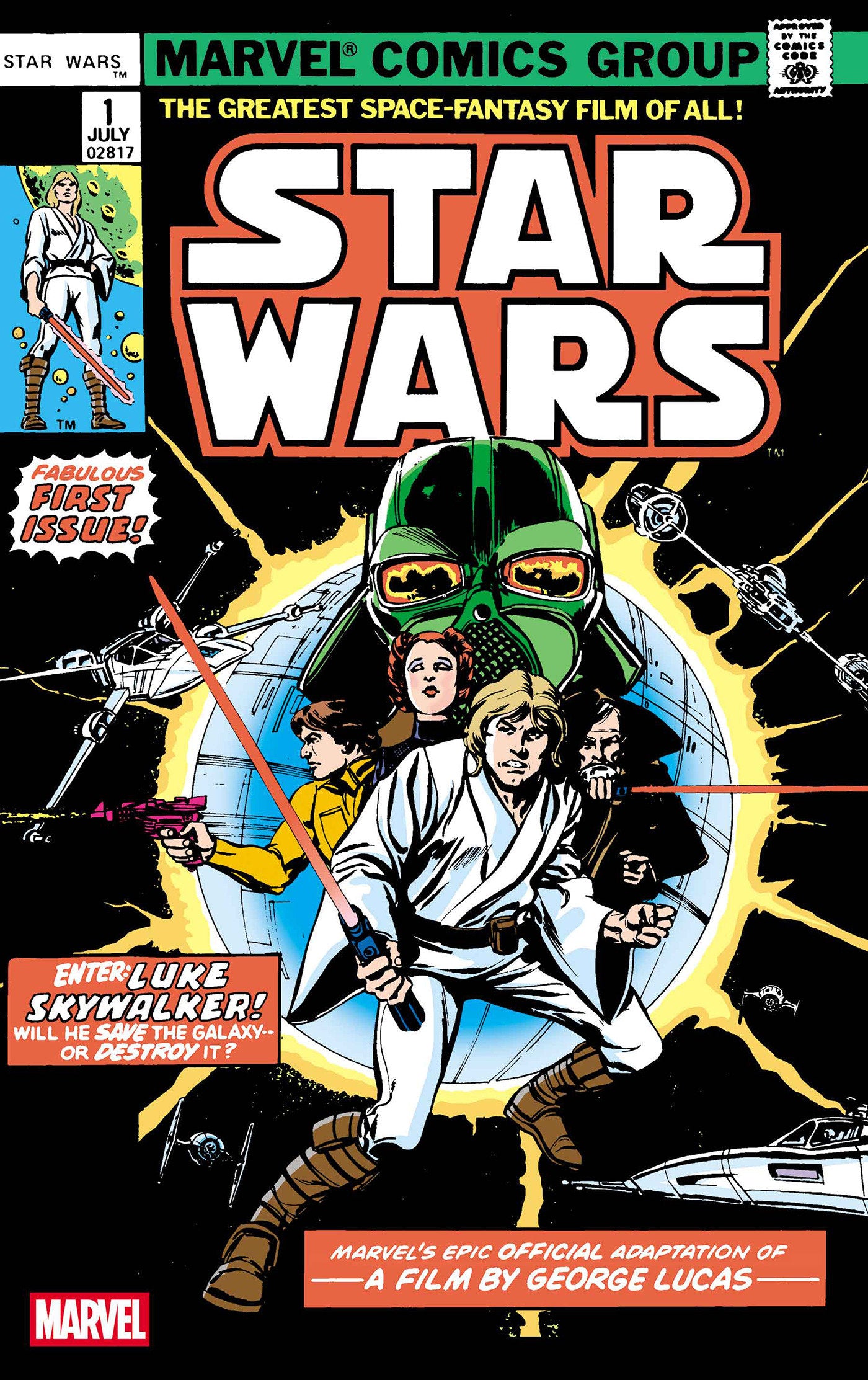 Star Wars 1977 #1 Facsimile Edition Foil Variant New Printing | Odin's Place
