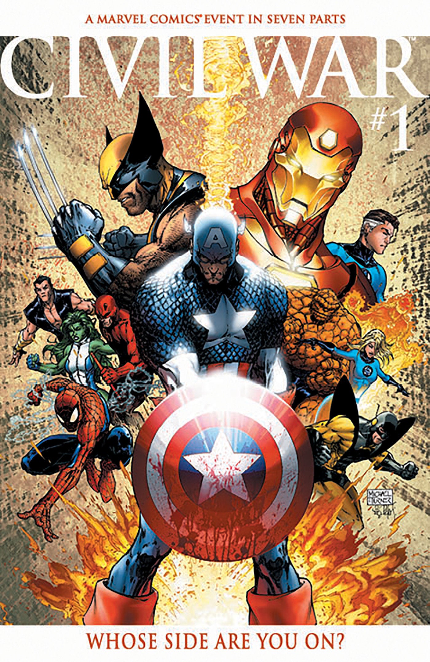 Civil War #1 Facsimile Edition Michael Turner Foil Variant | Odin's Place