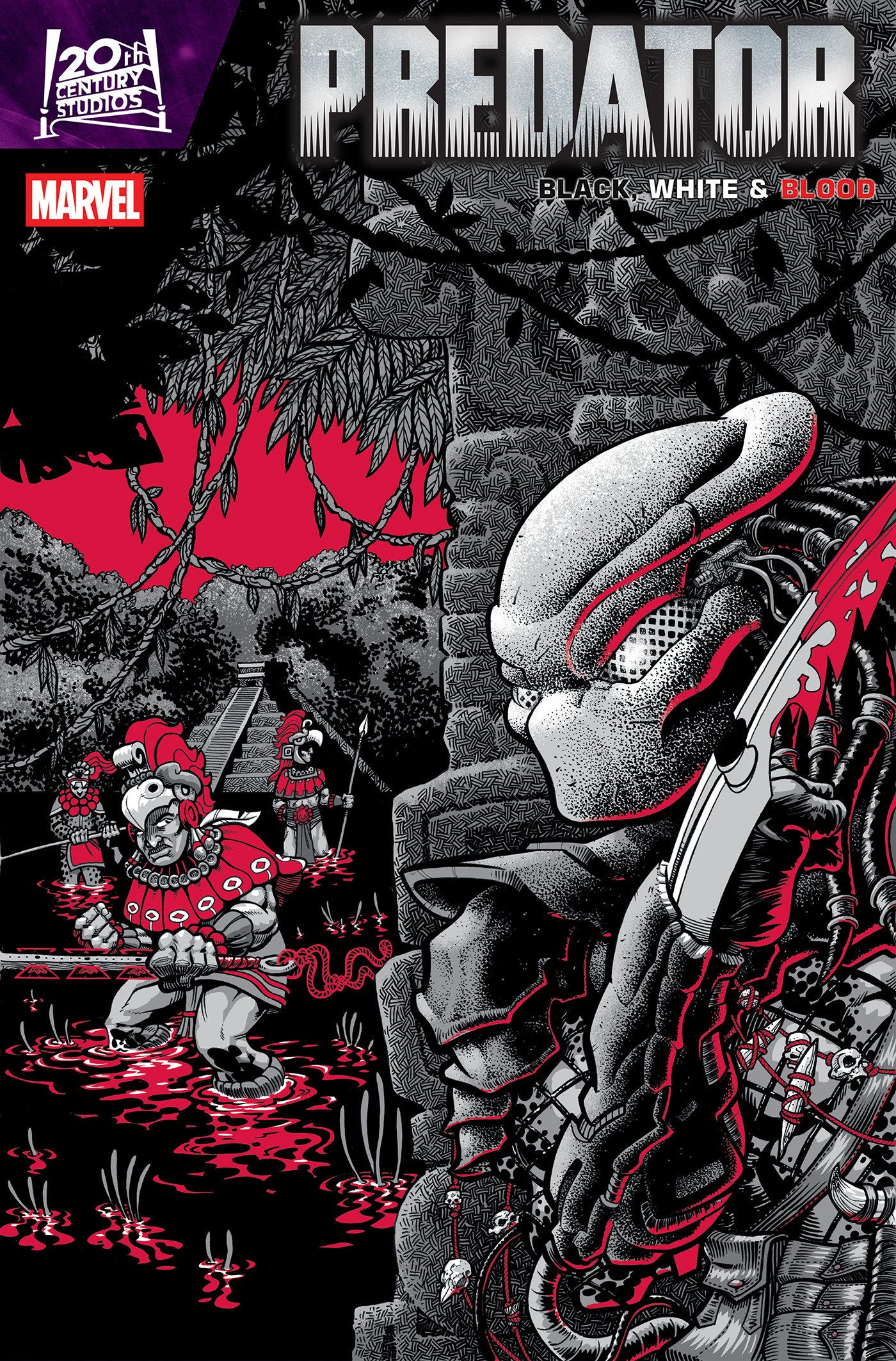 Predator: Black, White & Blood #2 Gonzo Variant | Odin's Place