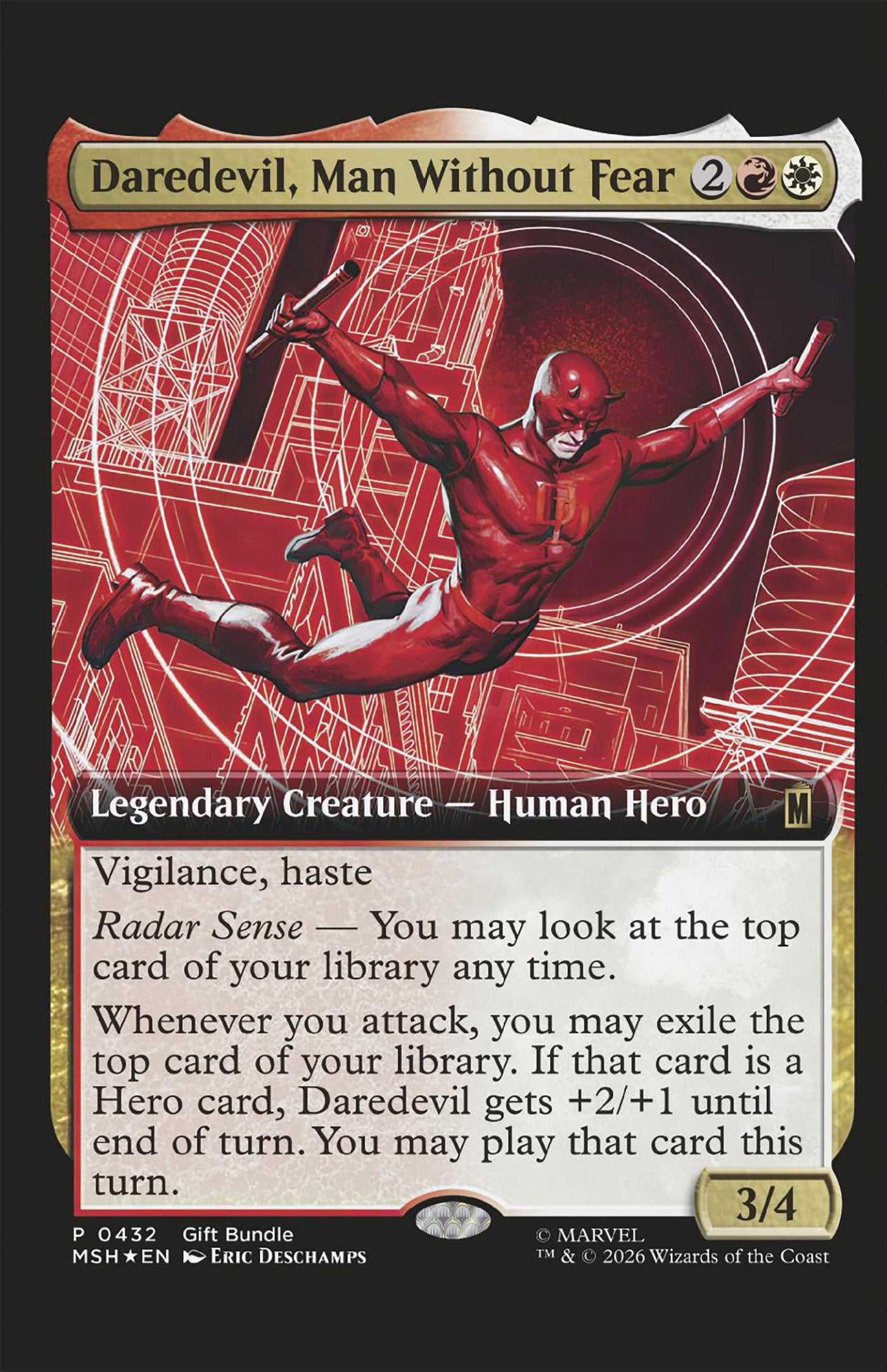 Daredevil #4 Classified Artist Magic: The Gathering Variant | Odin's Place
