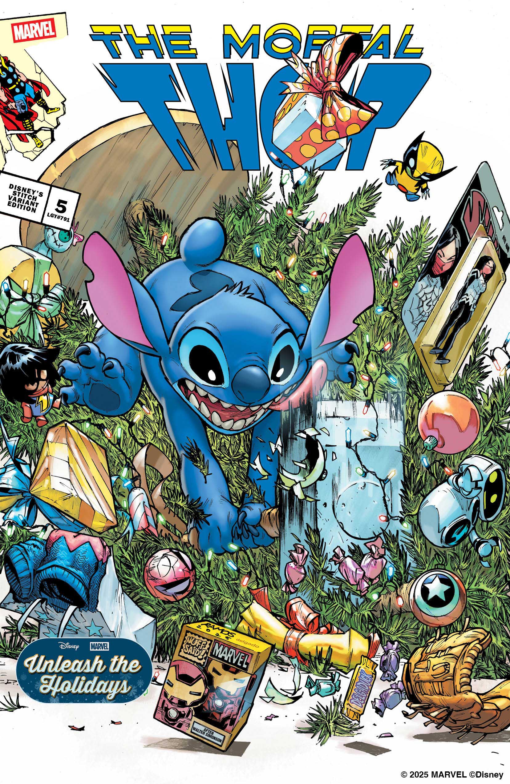 Thor #5 Humberto Ramos Disney Stitch Unleash The Holidays Variant | Odin's Place