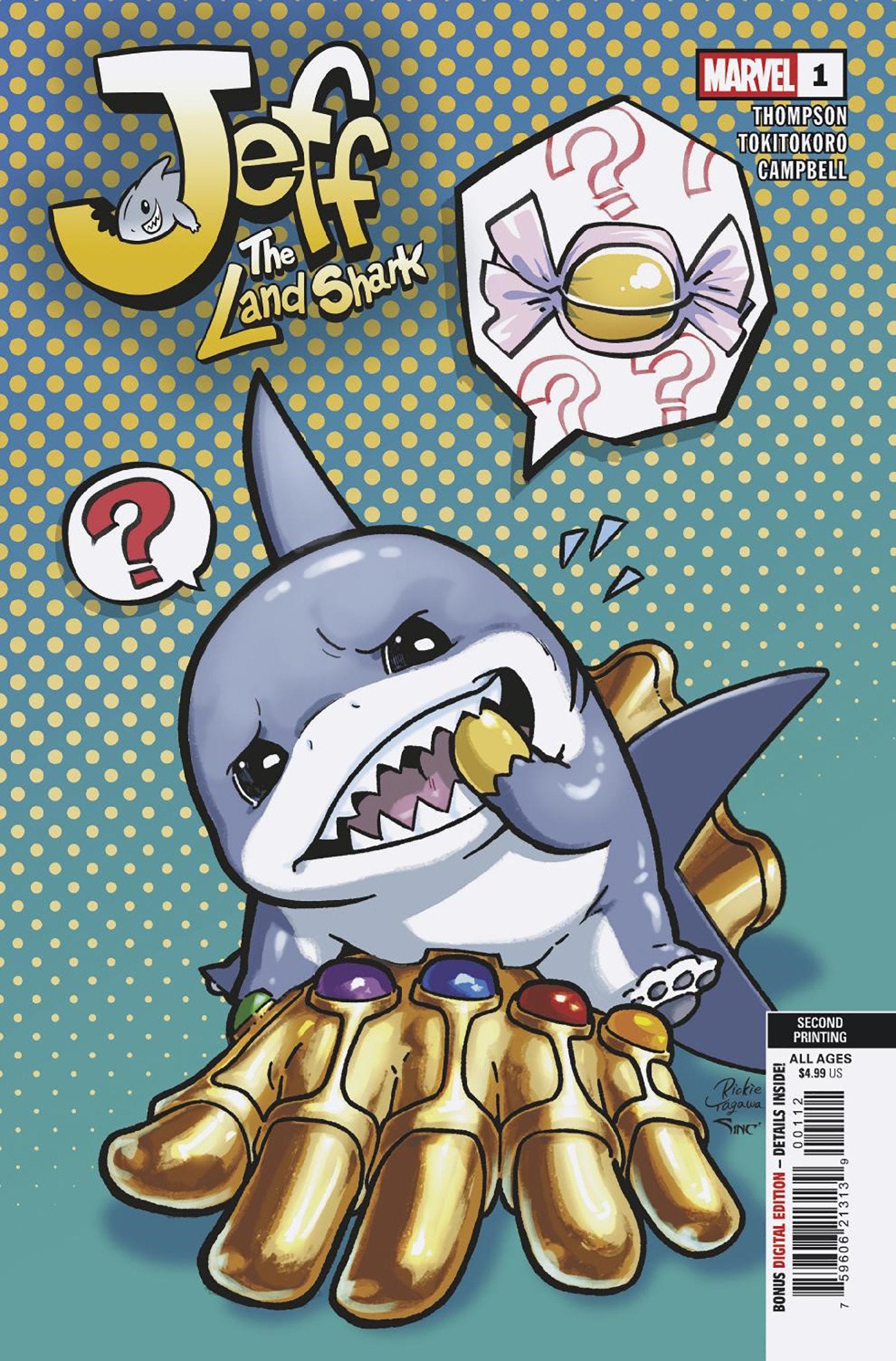 Jeff The Land Shark #1 Rickie Yagawa 2nd Print Variant | Odin's Place