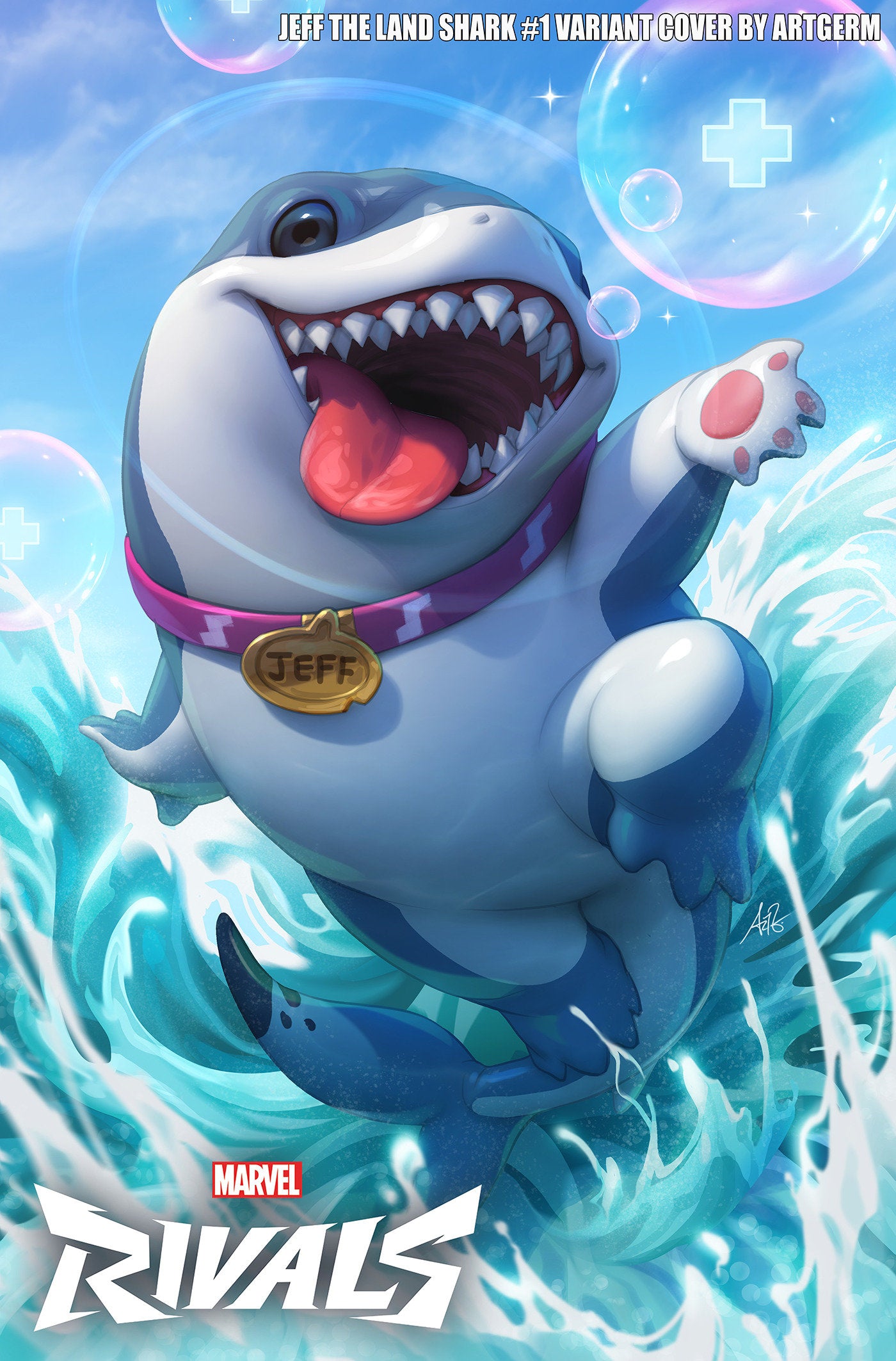 Jeff The Land Shark #1 Artgerm Marvel Rivals Variant | Odin's Place