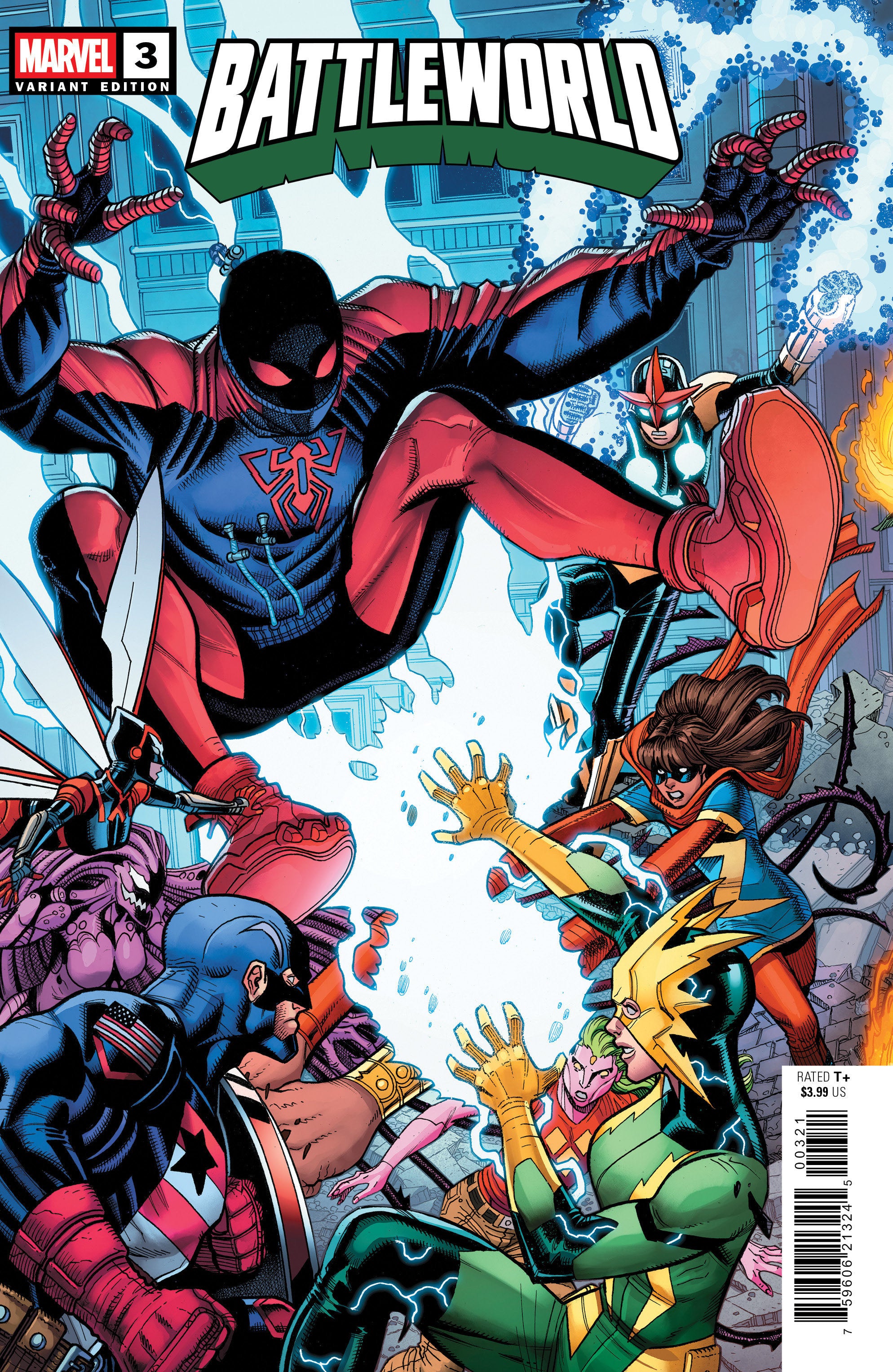 Battleworld #3 Nick Bradshaw 5 Part Connecting Variant C | Odin's Place