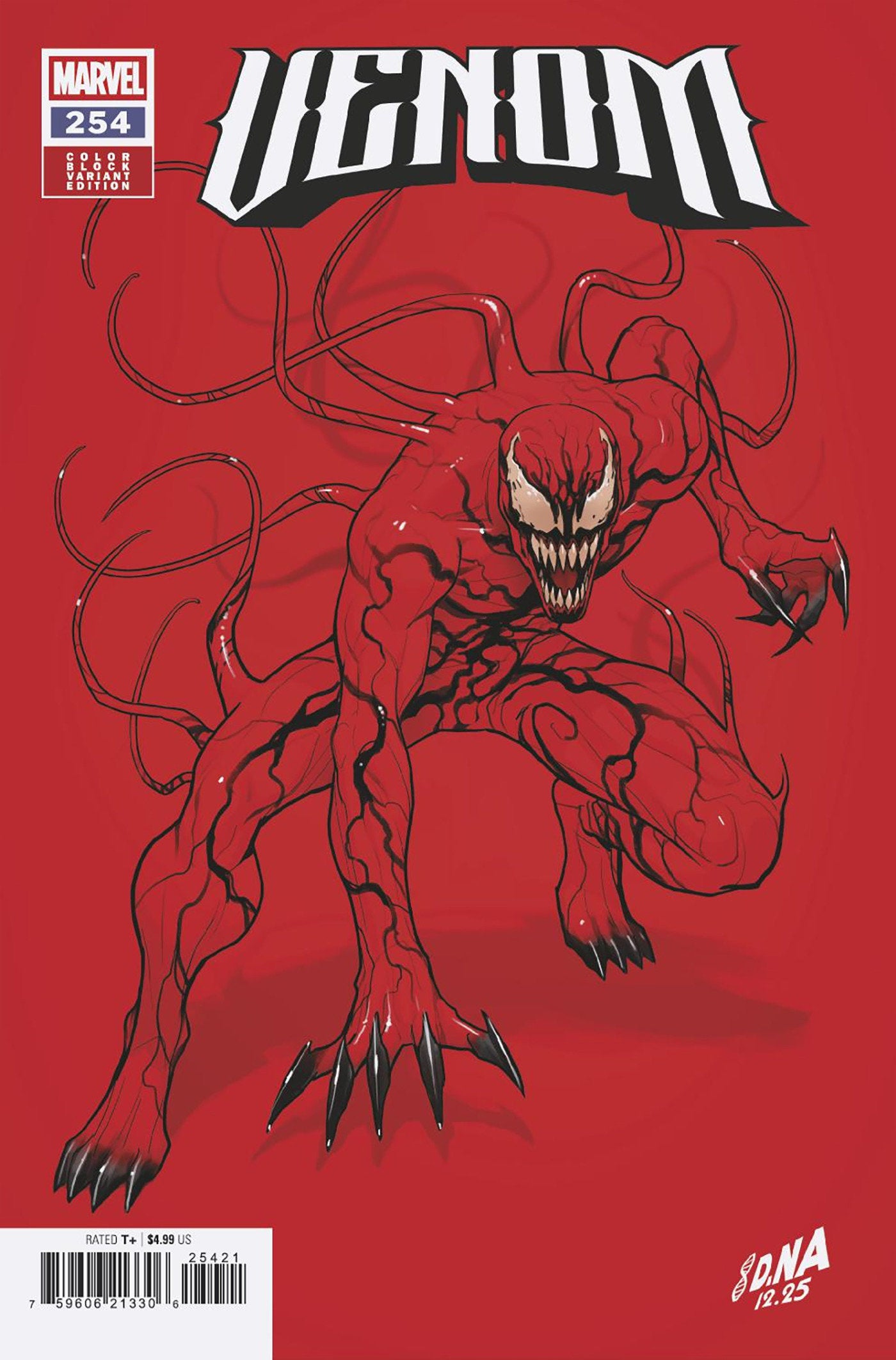 Venom #254 David Nakayama Color Block Red Variant | Odin's Place