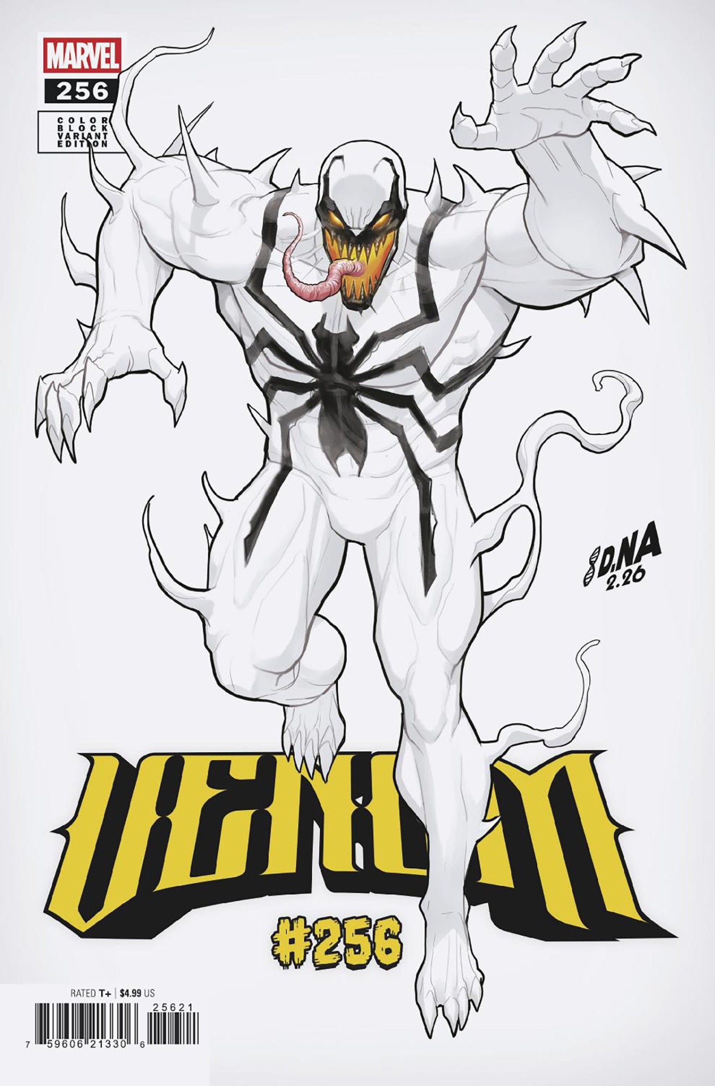Venom #256 David Nakayama Color Block White Variant [Ds] | Odin's Place