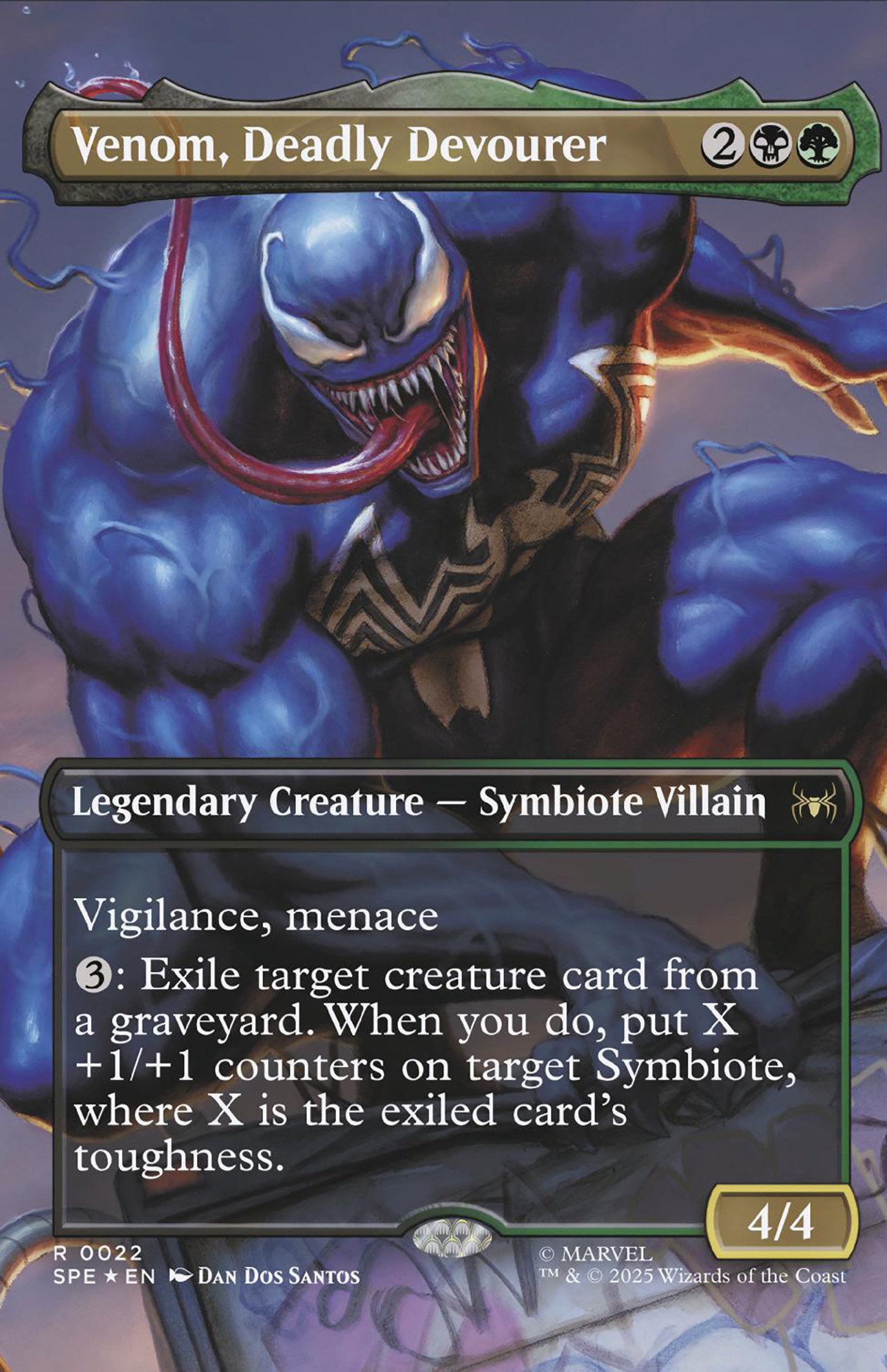 Venom #258 Dan Dos Santos Magic: The Gathering Variant | Odin's Place