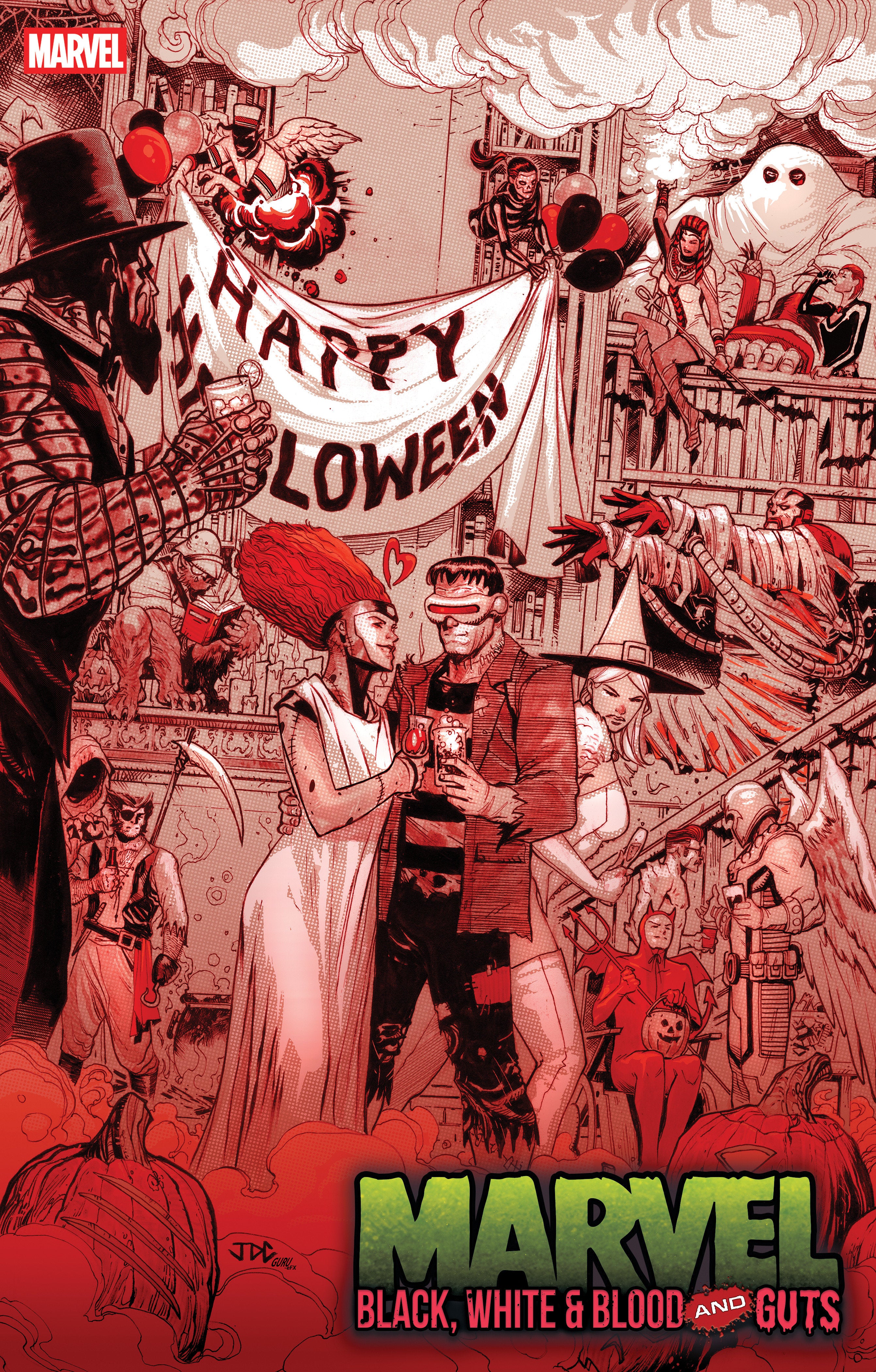 Marvel: Black, White & Blood And Guts #1 Joshua Cassara Variant | Odin's Place
