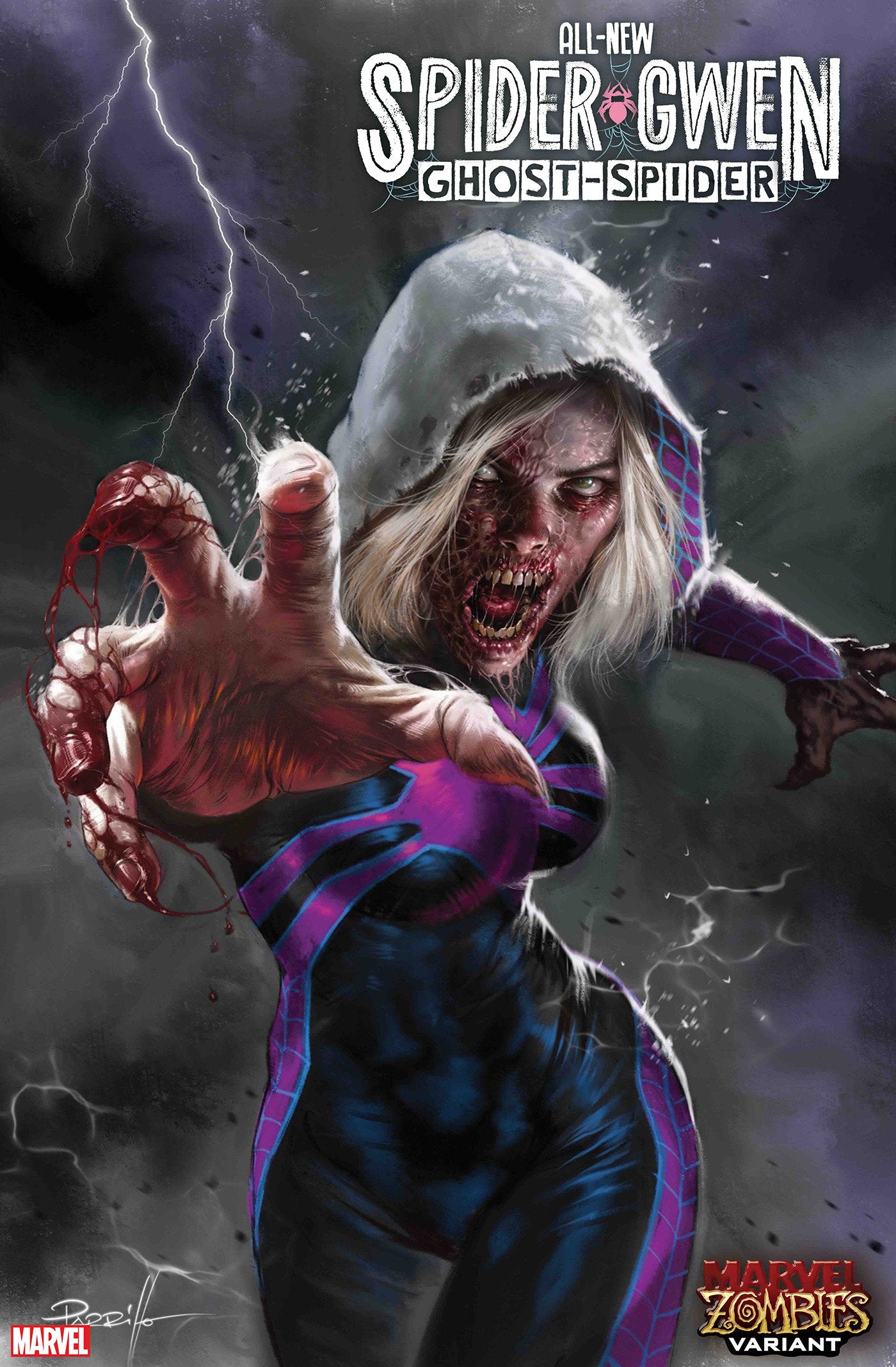 All New Spider Gwen: The Ghost Spider #3 Lucio Parrillo Marvel Zombies Variant | Odin's Place