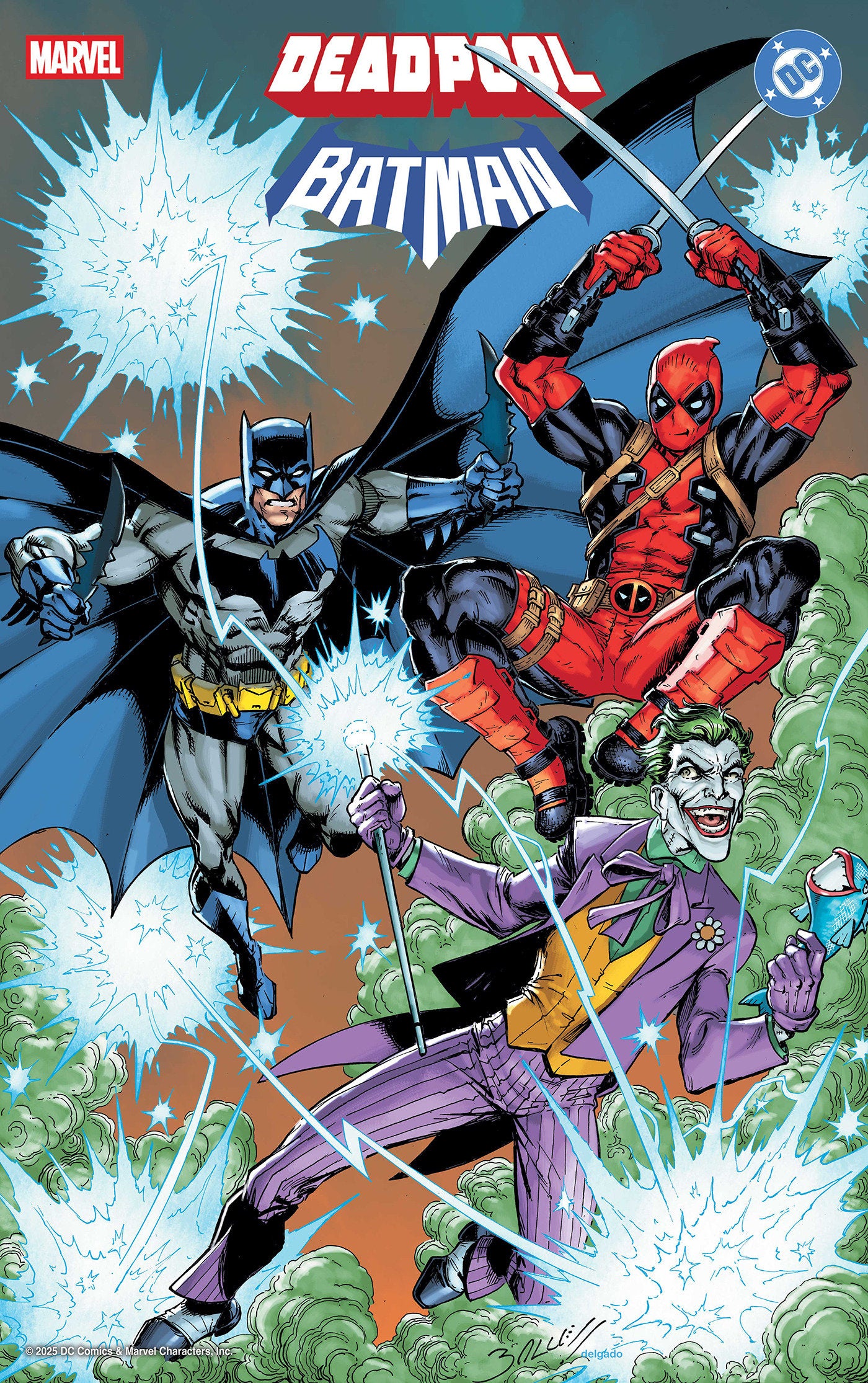 Marvel/DC: Deadpool/Batman #1 Mark Bagley Foil Variant | Odin's Place