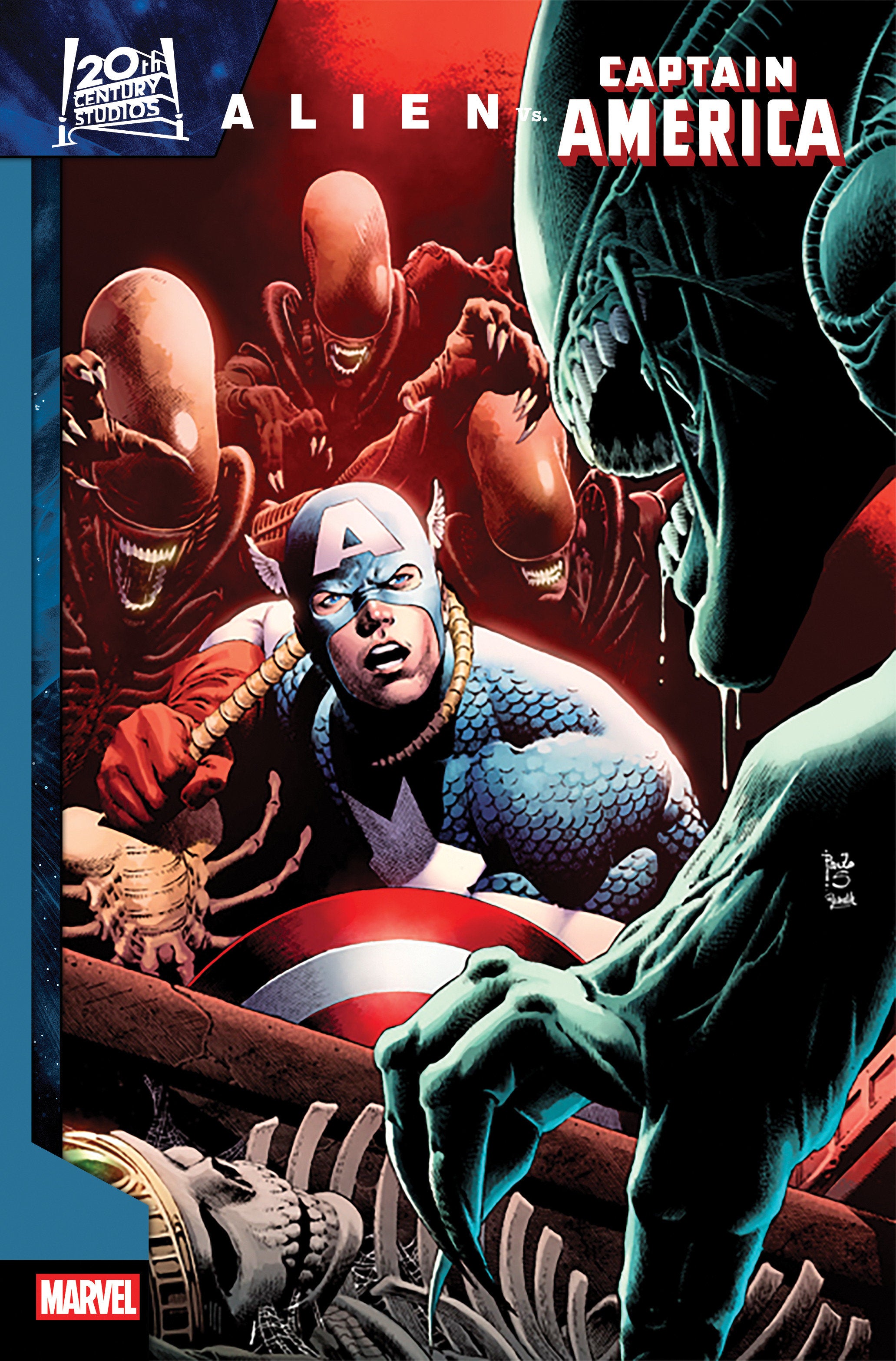 Alien vs. Captain America #1 Paulo Siqueira Variant | Odin's Place
