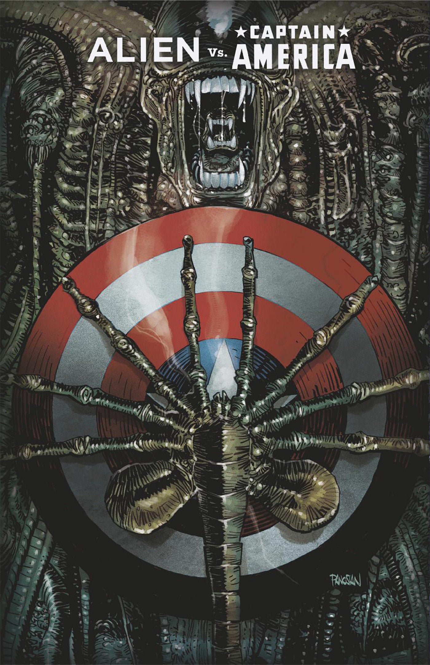 Alien vs. Captain America #1 Dan Panosian Foil Variant | Odin's Place