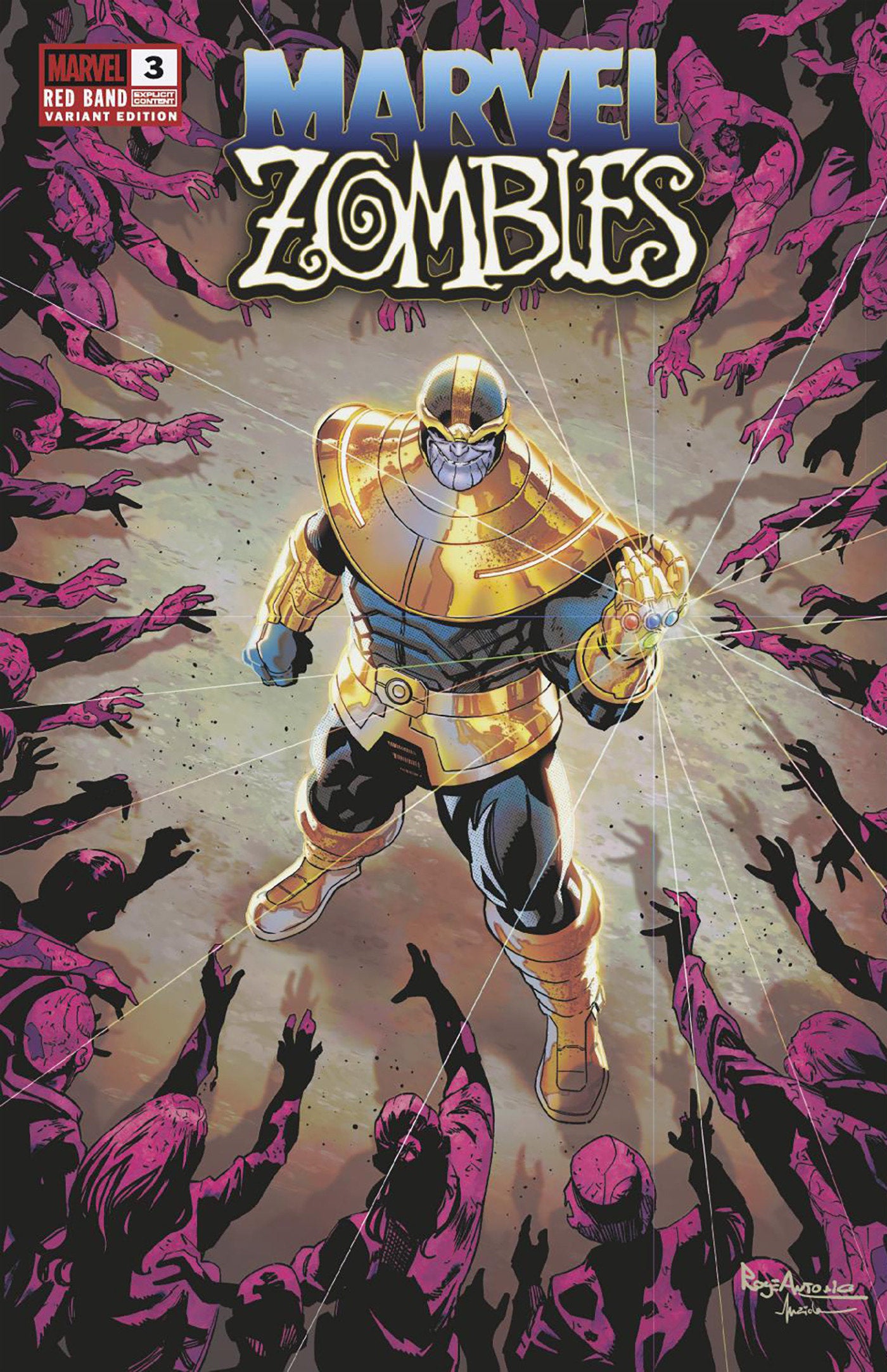 Marvel Zombies: Red Band #3 Roge Antonio Variant [Polybagged] | Odin's Place