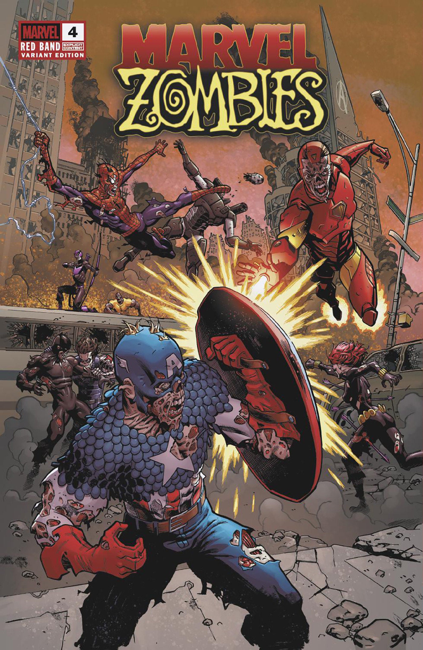 Marvel Zombies: Red Band #4 Mike Hawthorne Variant [Polybagged] | Odin's Place