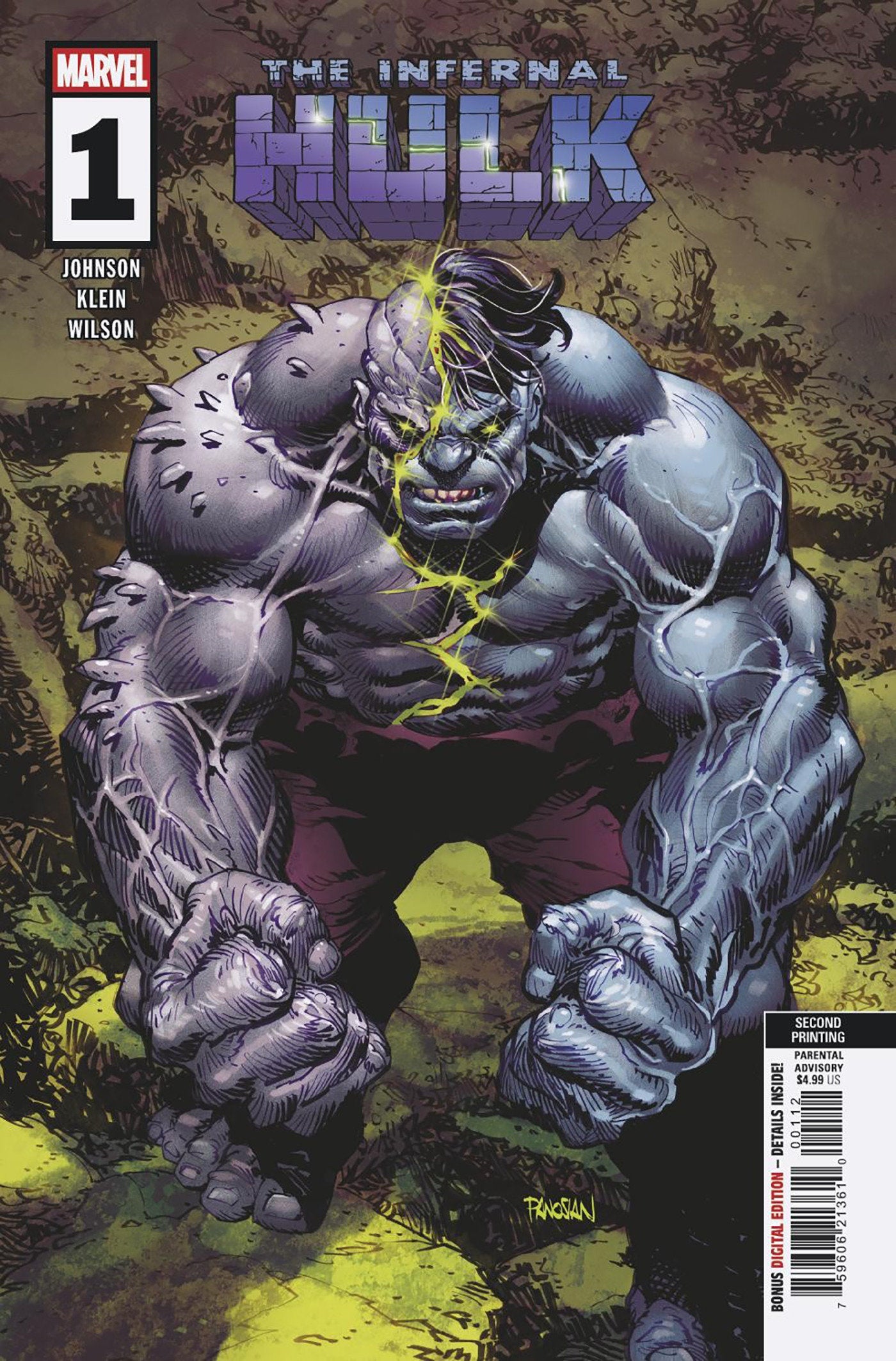 Infernal Hulk #1 Dan Panosian 2nd Printing Variant | Odin's Place
