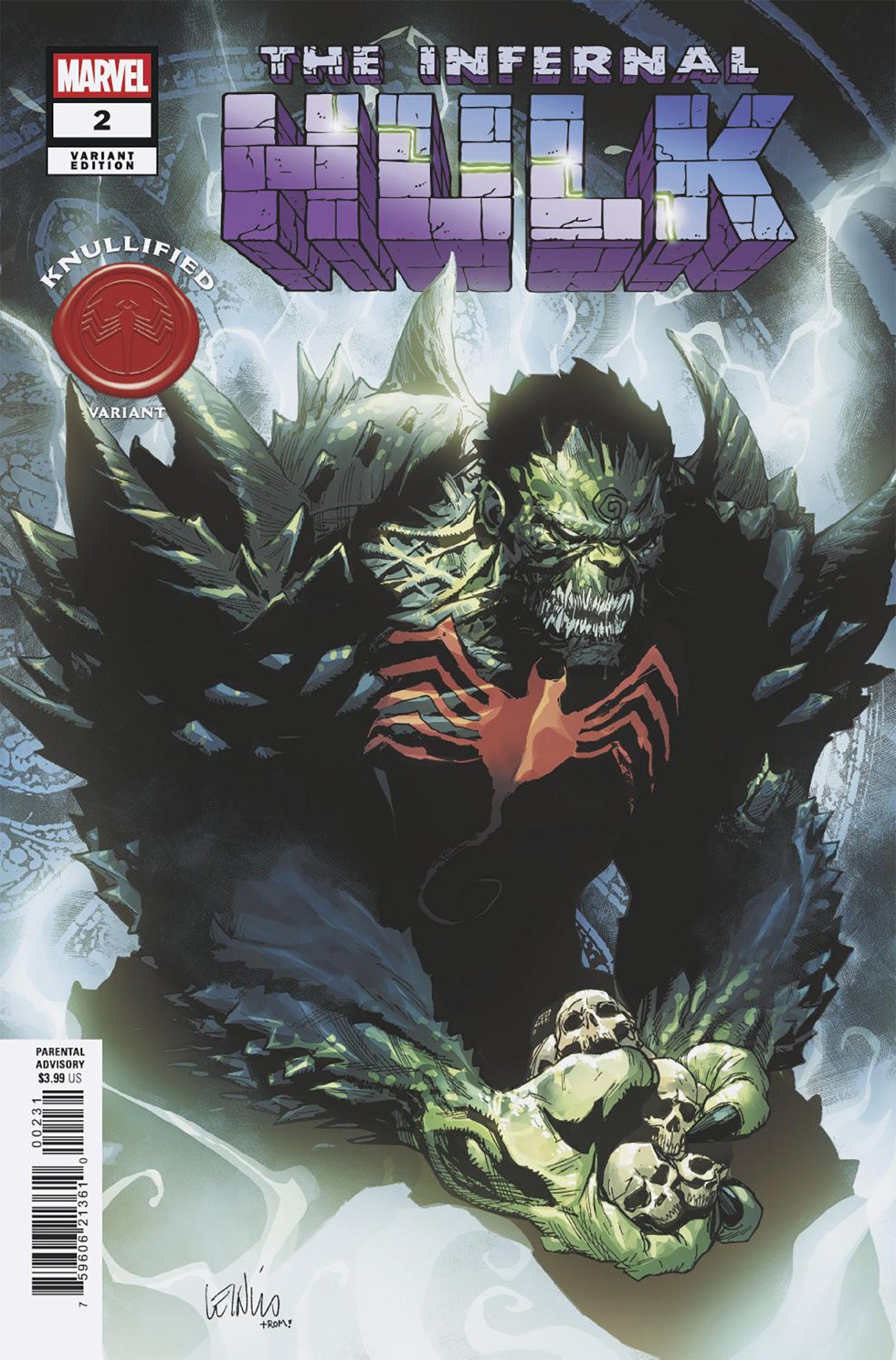 Infernal Hulk #2 Leinil Yu Knullified Variant | Odin's Place