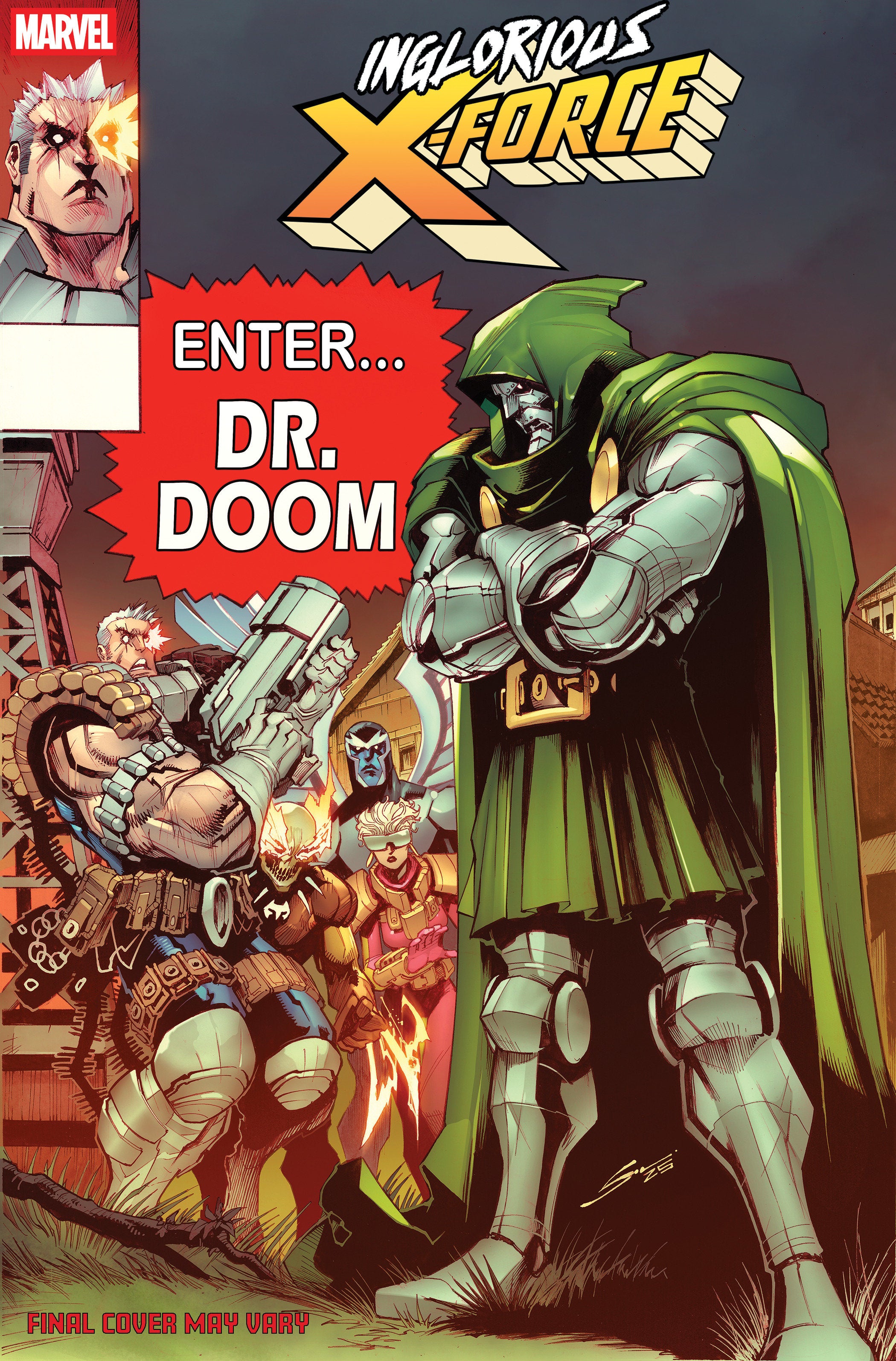 Inglorious X Force #3 Gerardo Sandoval Doom Homage Variant | Odin's Place