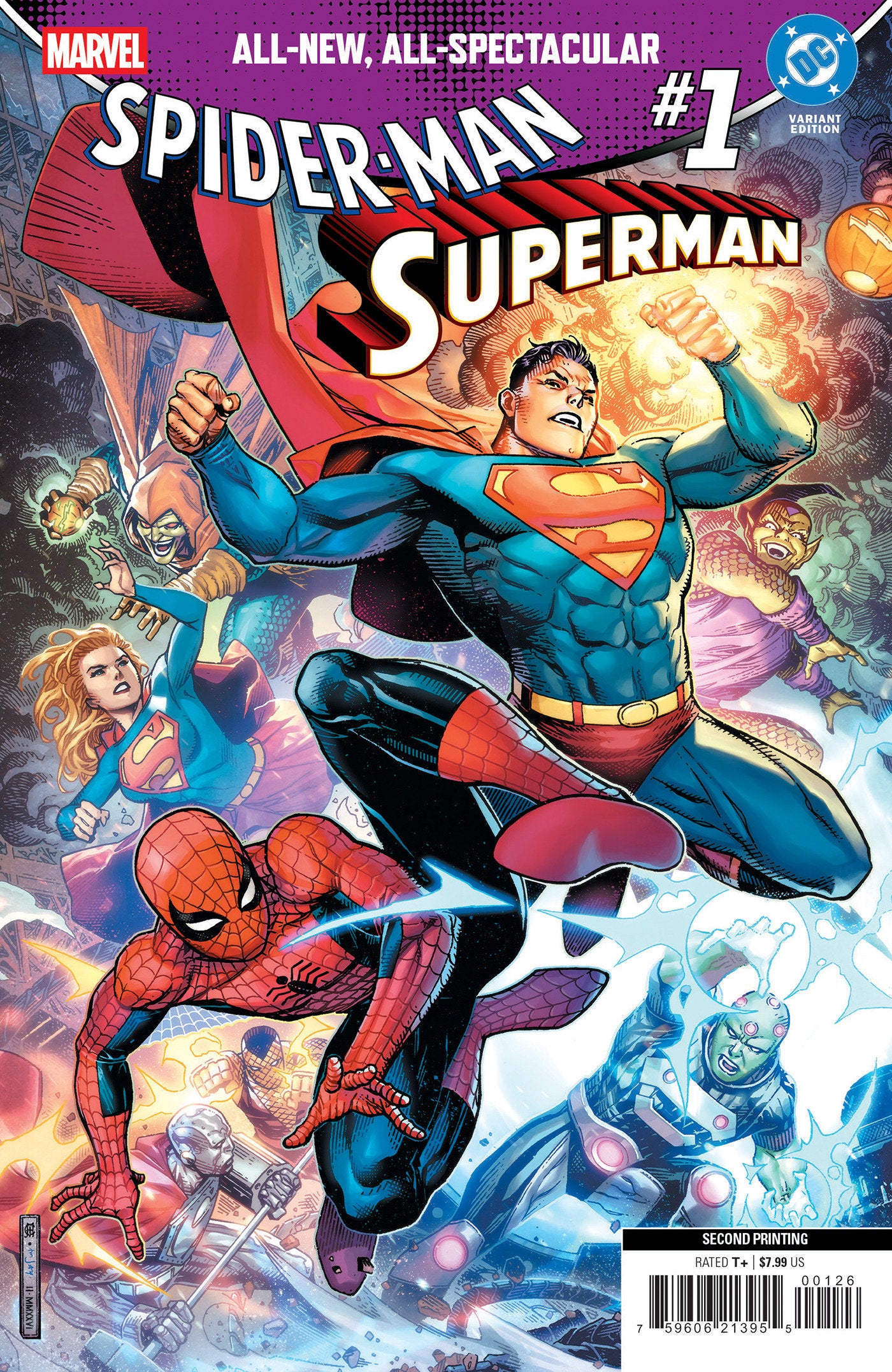 Marvel/DC: Spider-Man/Superman #1 Jim Cheung 2nd Printing Variant | Odin's Place