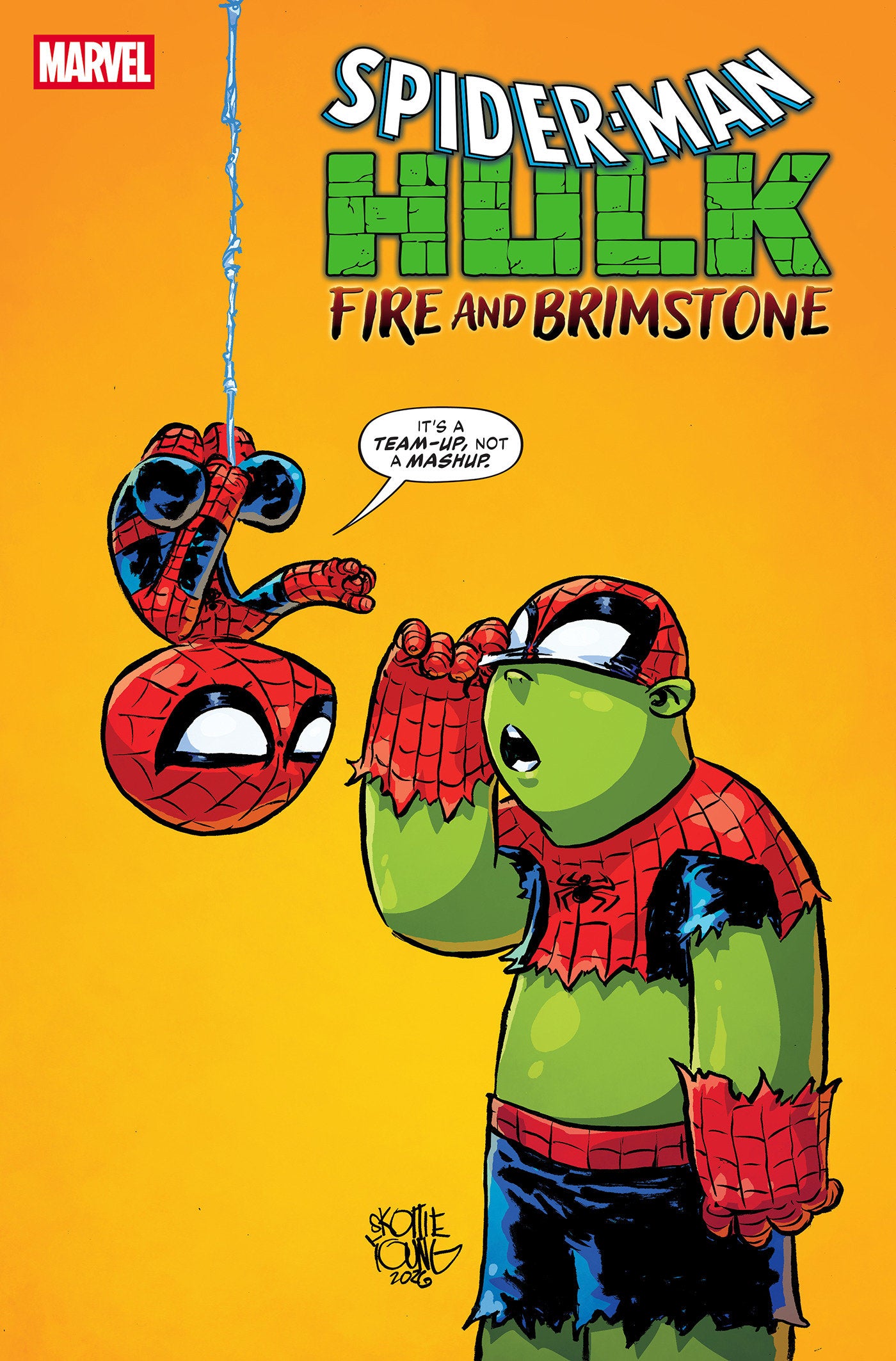 Spider-Man/Hulk: Fire And Brimstone #1 Skottie Young Variant | Odin's Place