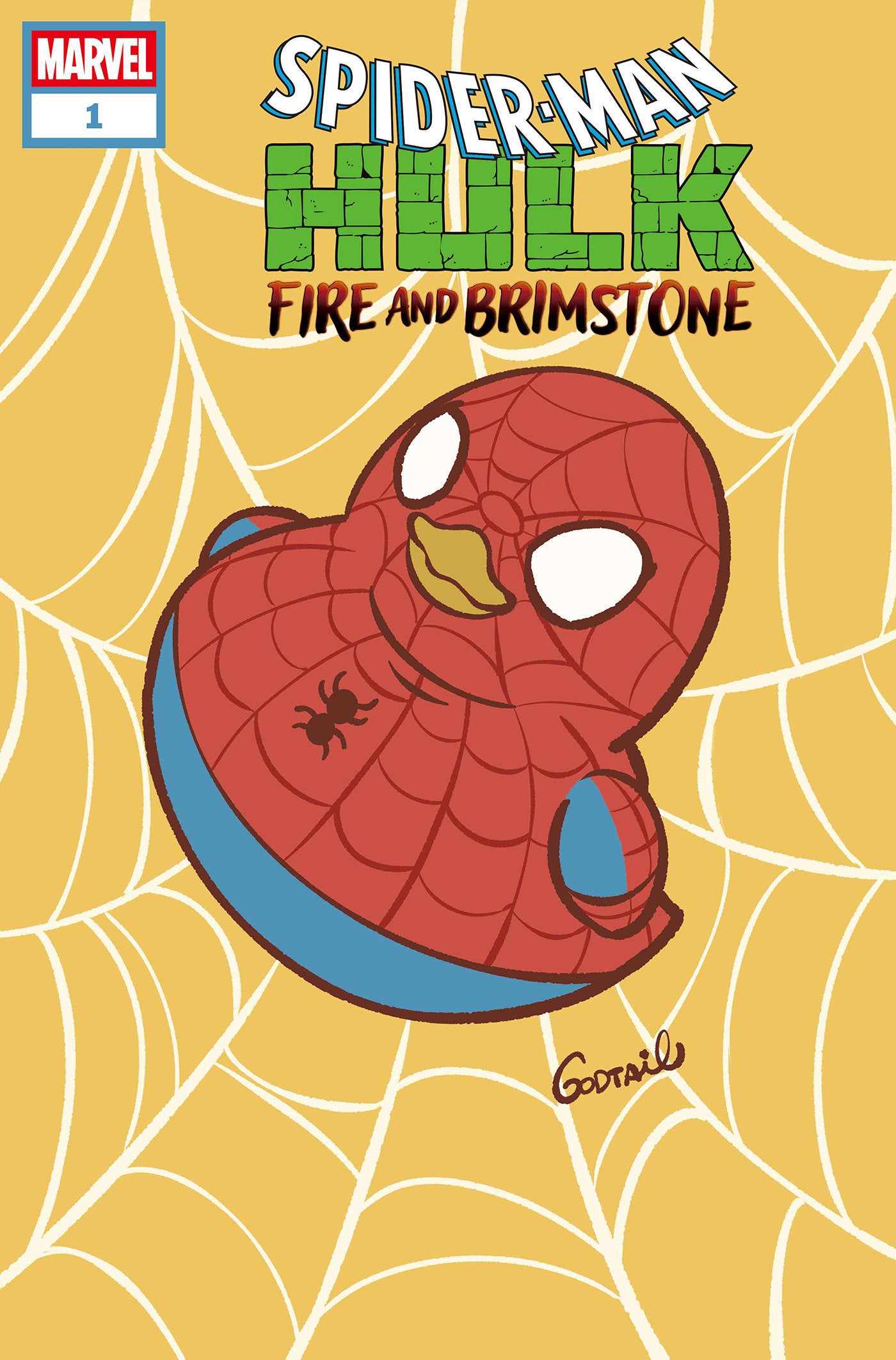 Spider-Man/Hulk: Fire And Brimstone #1 Godtail Marvel Duck Variant | Odin's Place