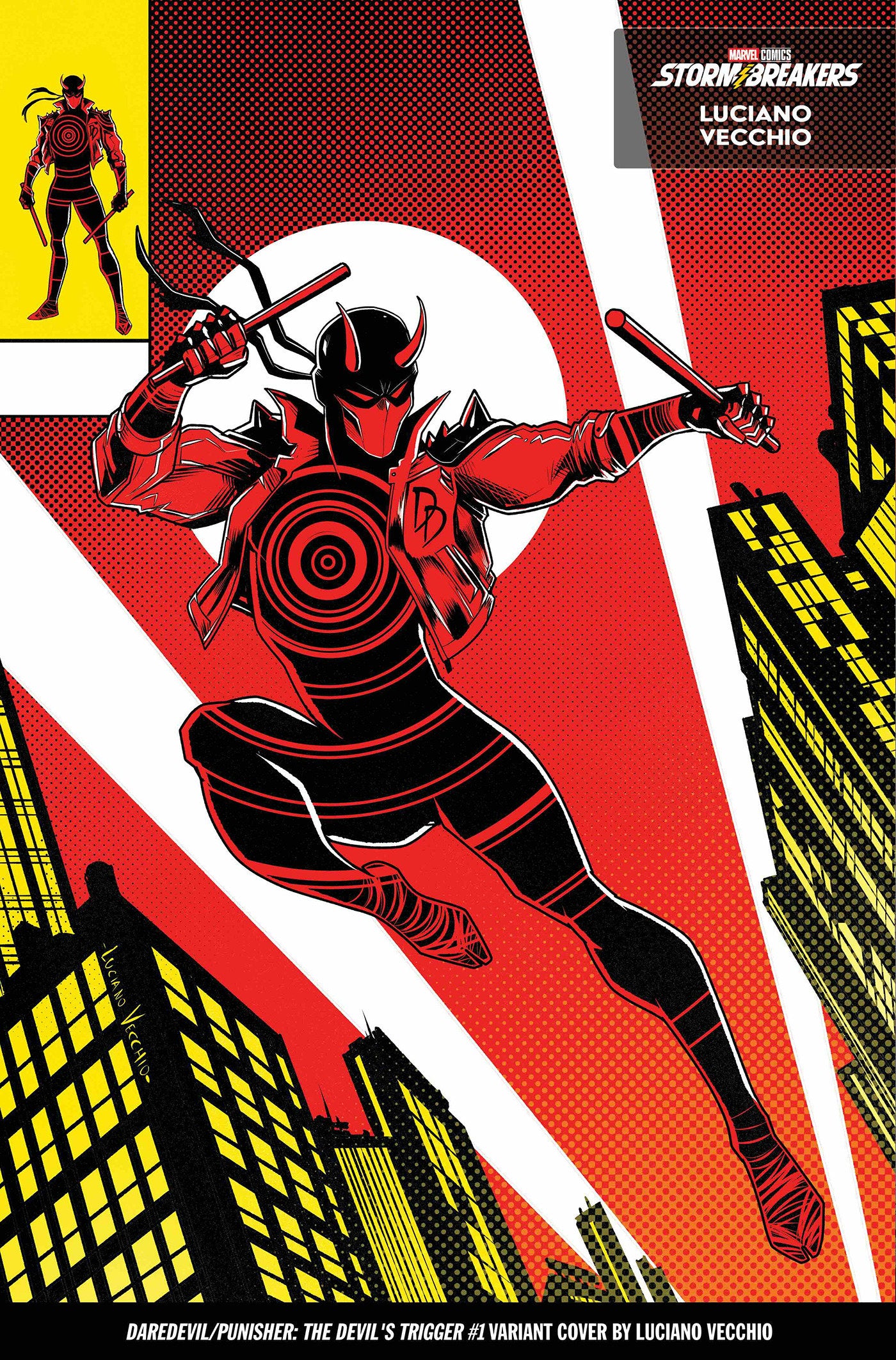 Daredevil/Punisher: The Devil's Trigger #1 Luciano Vecchio From The Chaos A Costume Variant | Odin's Place