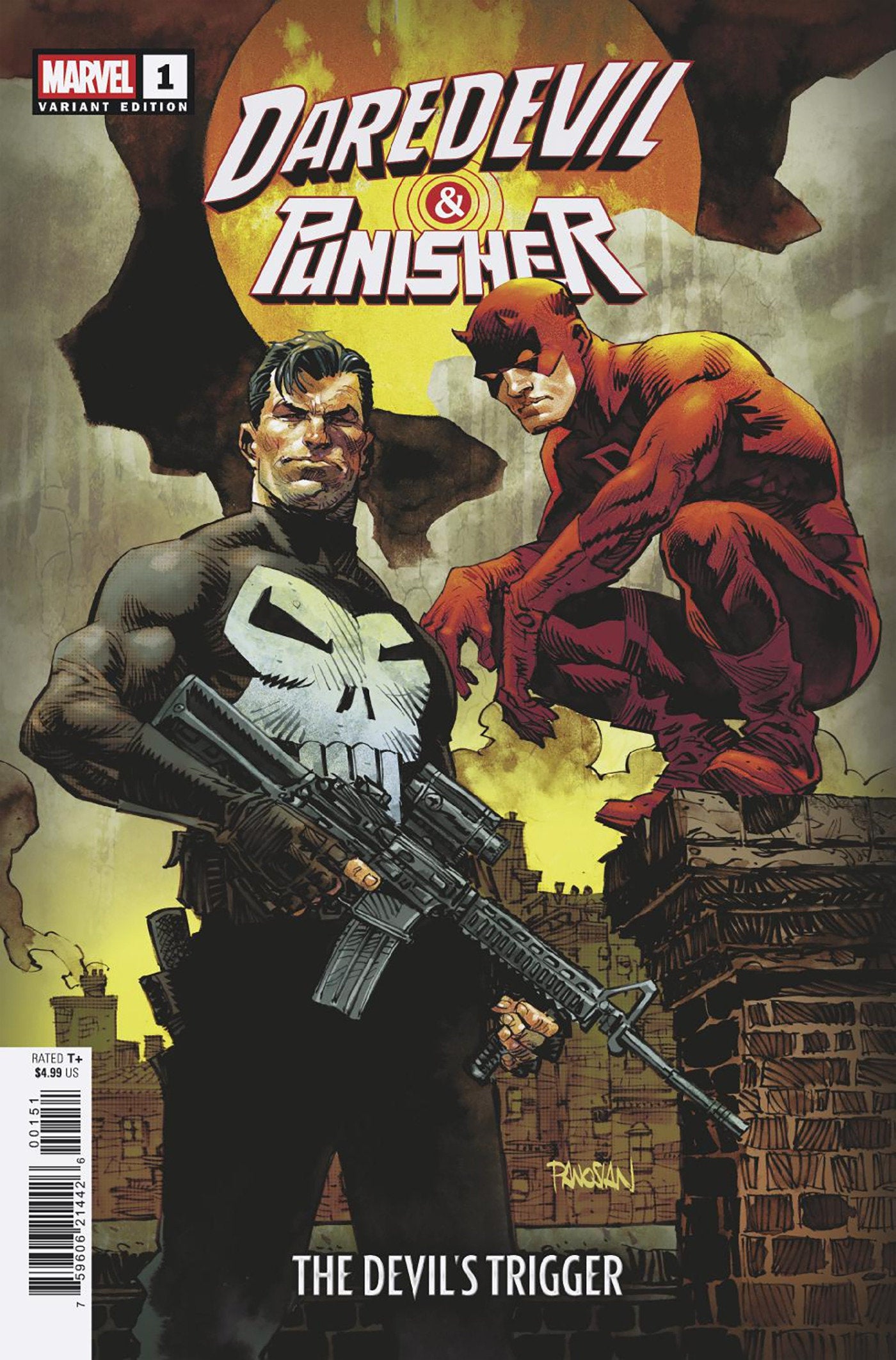 Daredevil/Punisher: The Devil's Trigger #1 Dan Panosian Variant | Odin's Place